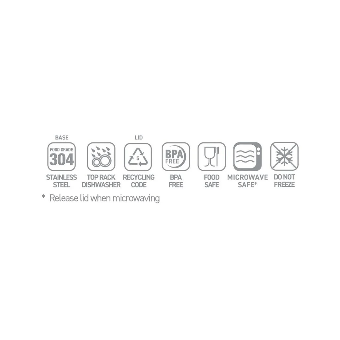 7 Smash Blue 3 Compartment Bento Box 1300mL Blue, 7 of 7