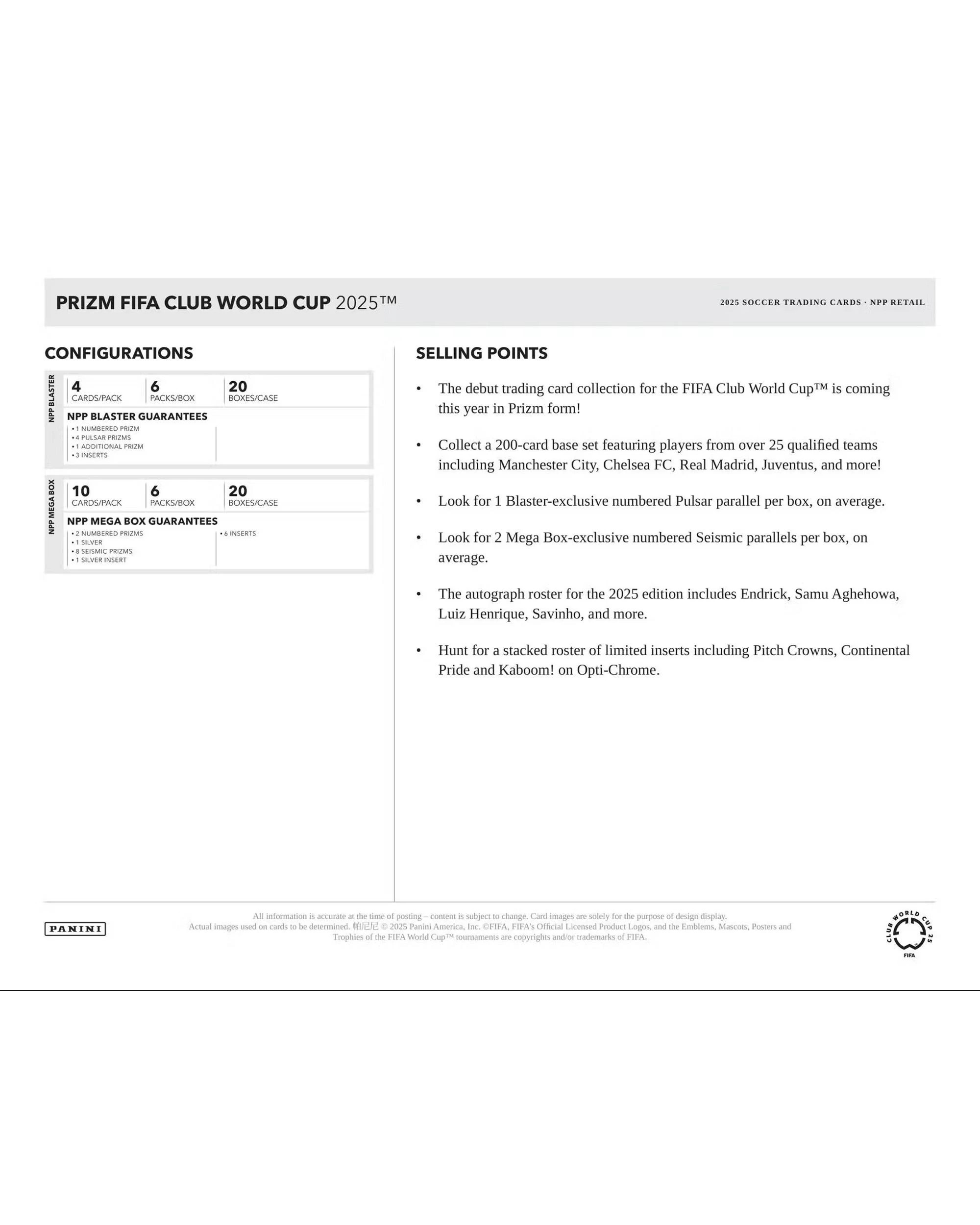 7 Panini 2025 FIFA Club World Cup Prizm Soccer Mega Box, 7 of 8