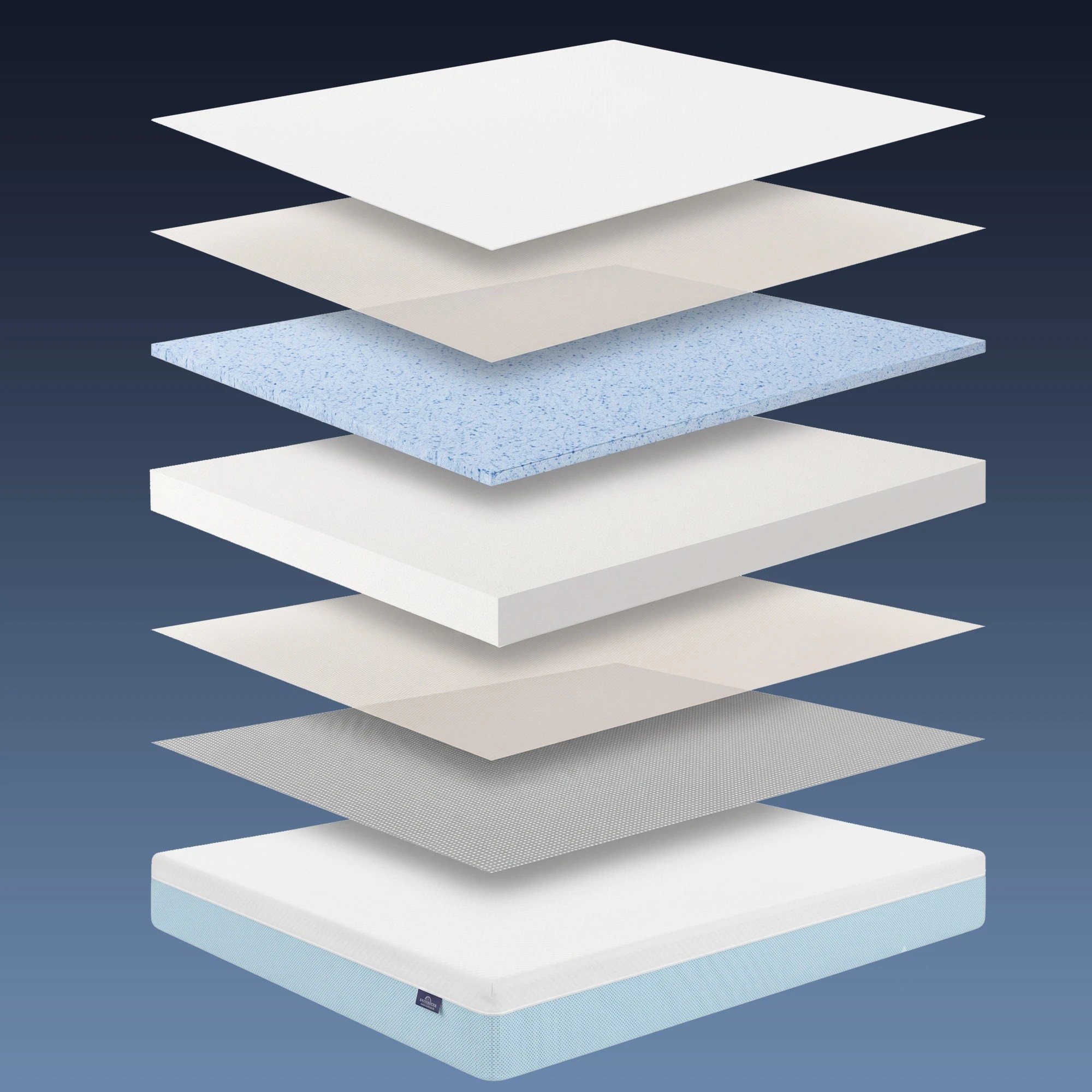 6 Giselle Bedding 22cm Cooling Gel Memory Foam Mattress Medium Firm - Single Bed - Multi, 6 of 10