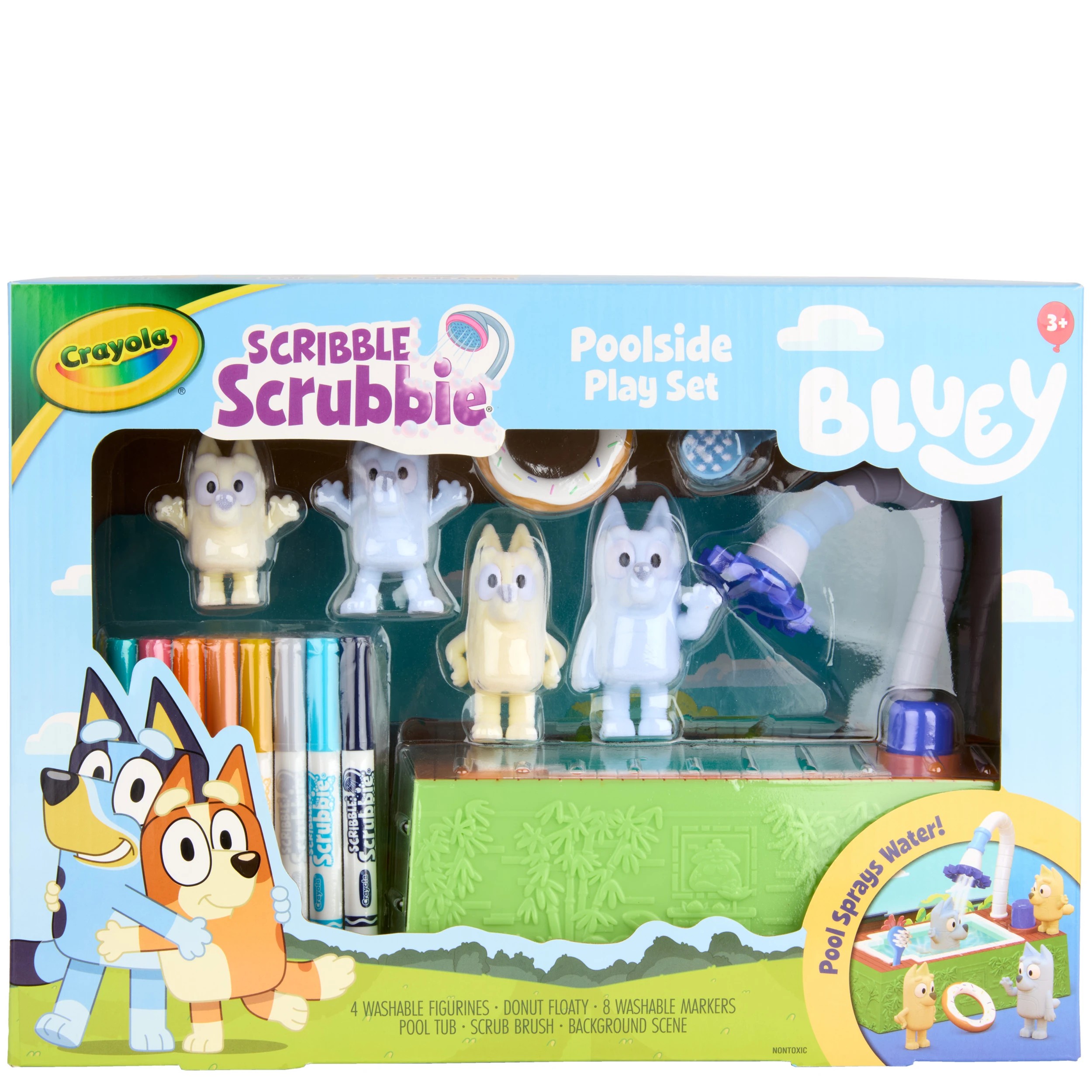 1 Crayola Bluey Poolside Scribble Scrubbie, 1 of 9