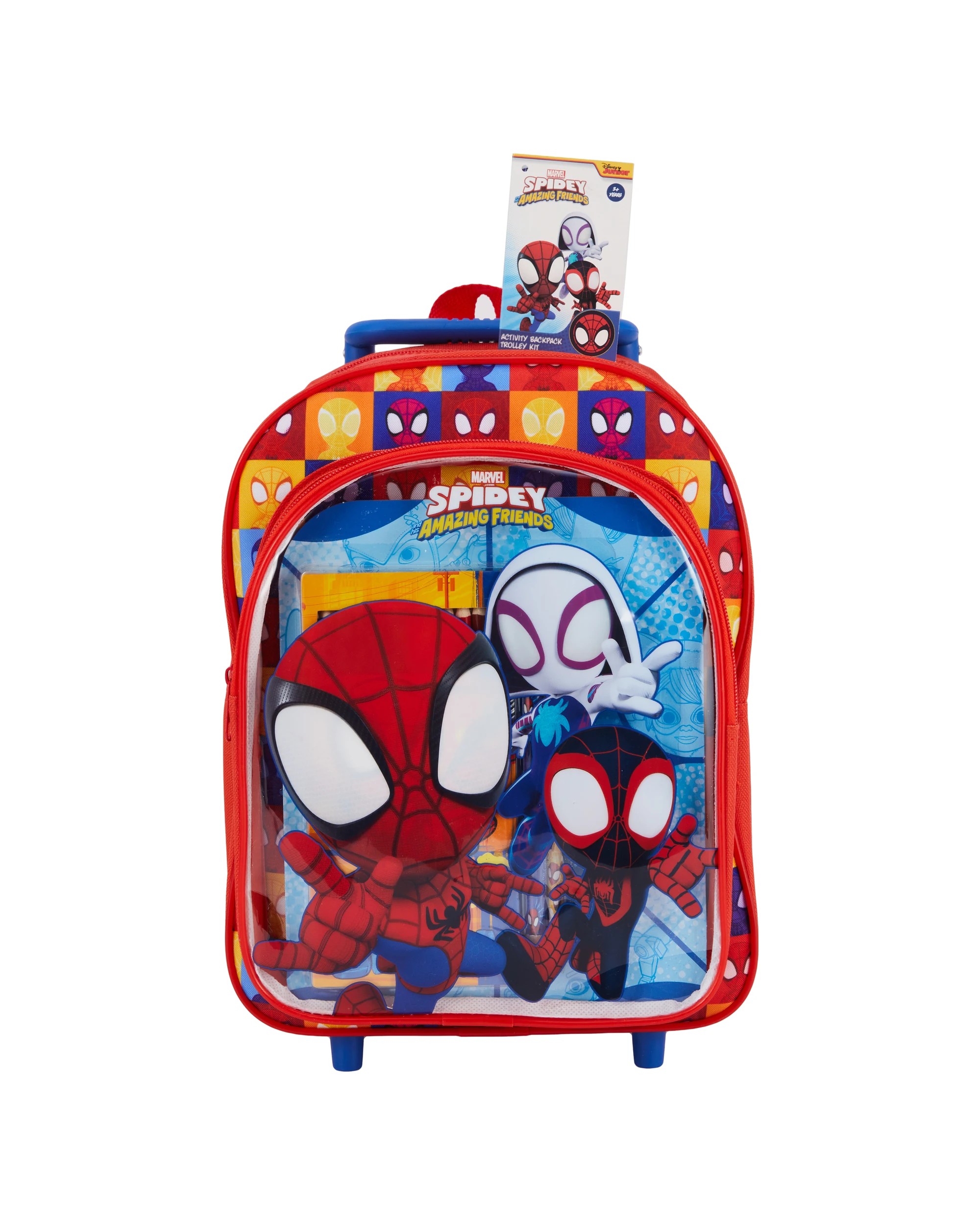 9 Disney Junior Marvel Spidey Amazing Friends Activity Backpack Trolley Kit, 9 of 9