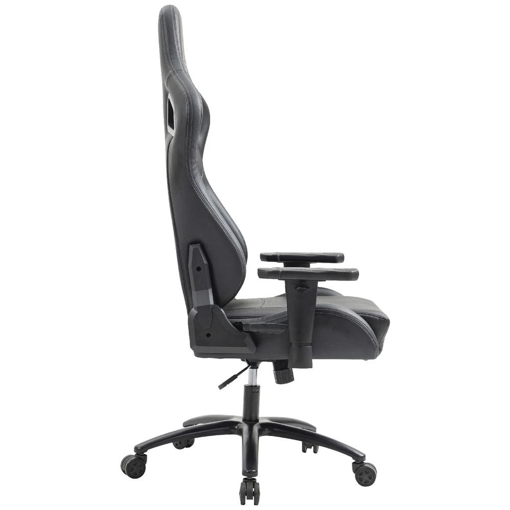 2 Typhoon Viper XL Gaming Chair PU Black Ergonomic Chairs and Desk Chairs, 2 of 10