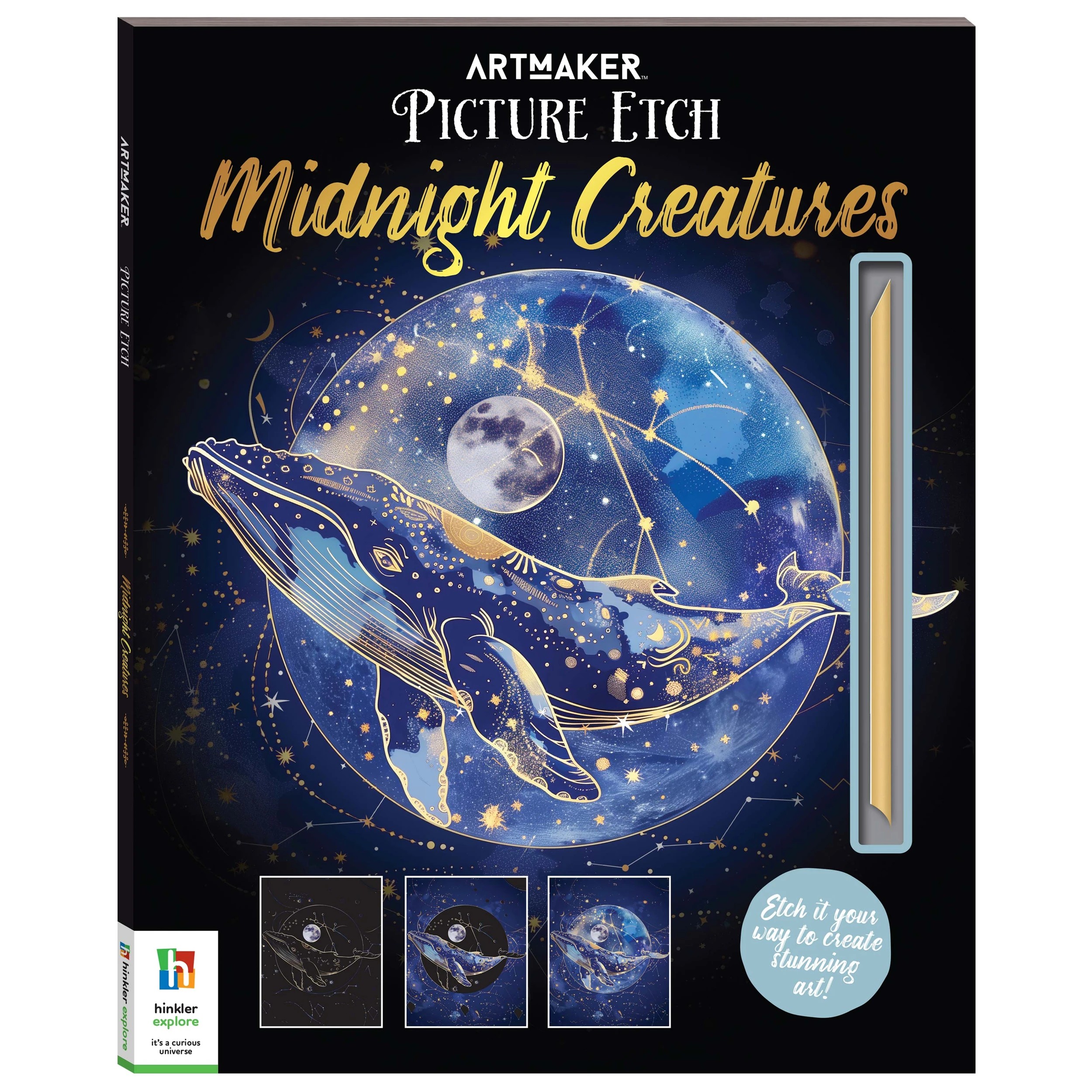1 Art Maker Picture Etch Midnight Creatures - Book, 1 of 4