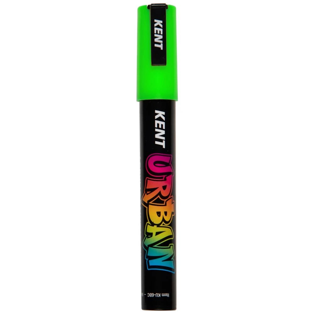 1 Kent Urban Acrylic Paint Marker 6mm Fluro Green, 1 of 3