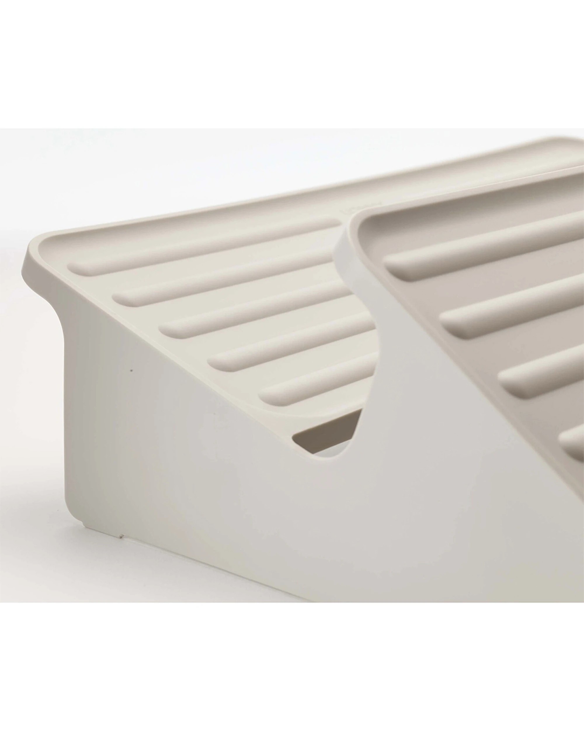 3 Joseph Joseph 47cm Shoe-In Large Shoe Rack Tiered Design Holds 6 Pairs Ecru - White, 3 of 5