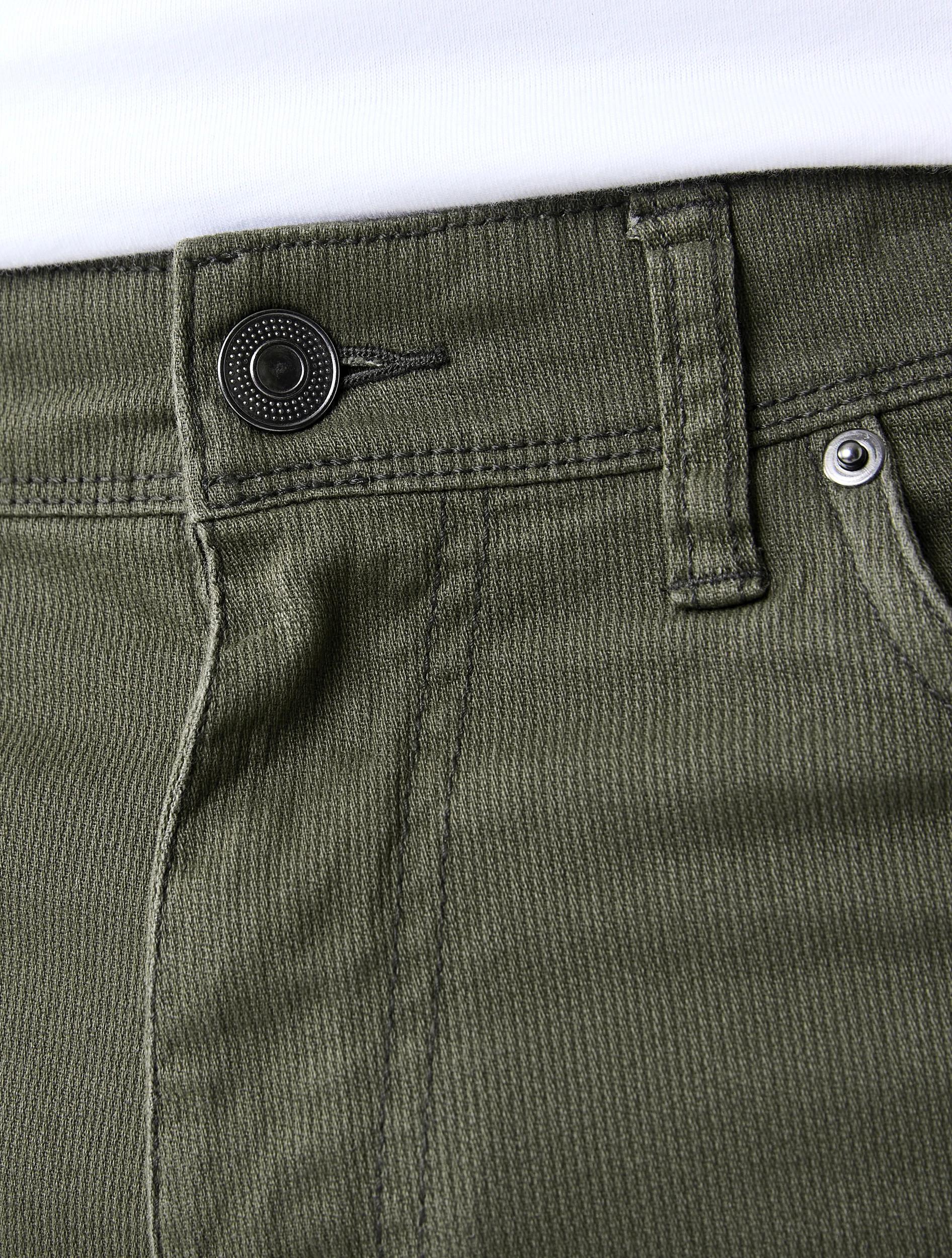5 Straight Textured Jeans Grn Forest, 5 of 5