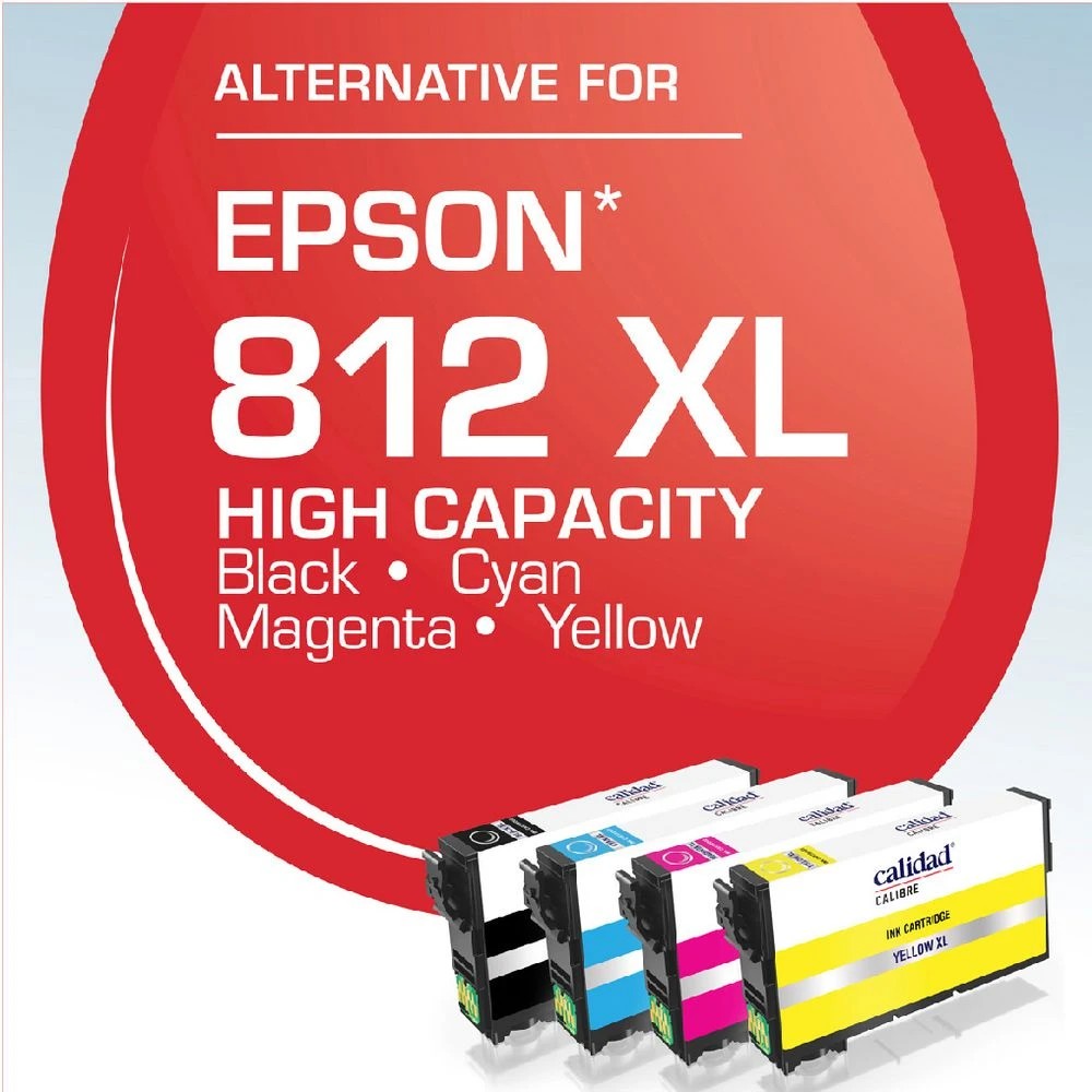 2 Calidad Epson Alternative 812XL Ink Cartridges 4 Pack, 2 of 7