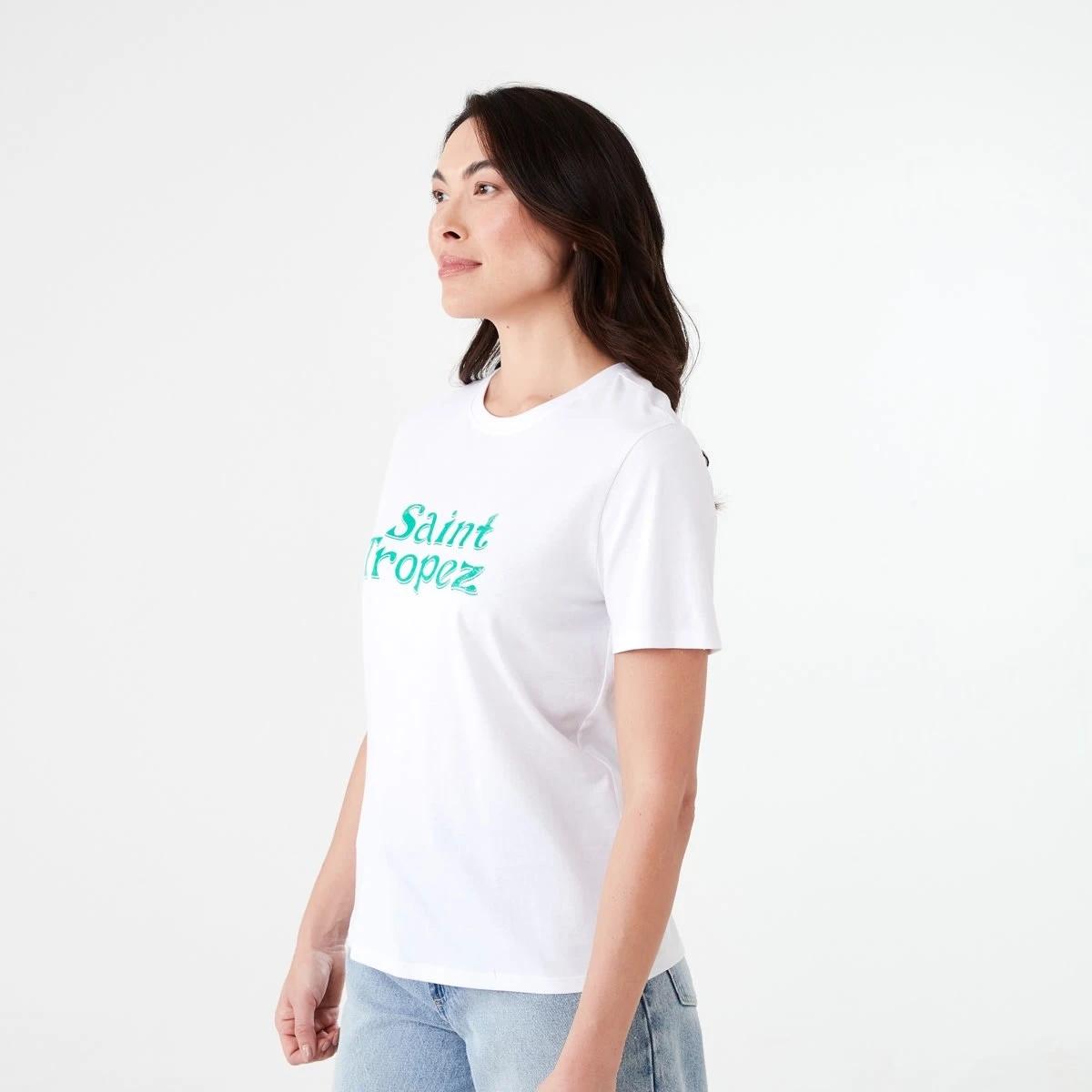 2 Short Sleeve Printed T-shirt ST TROPEZ WHITE, 2 of 5