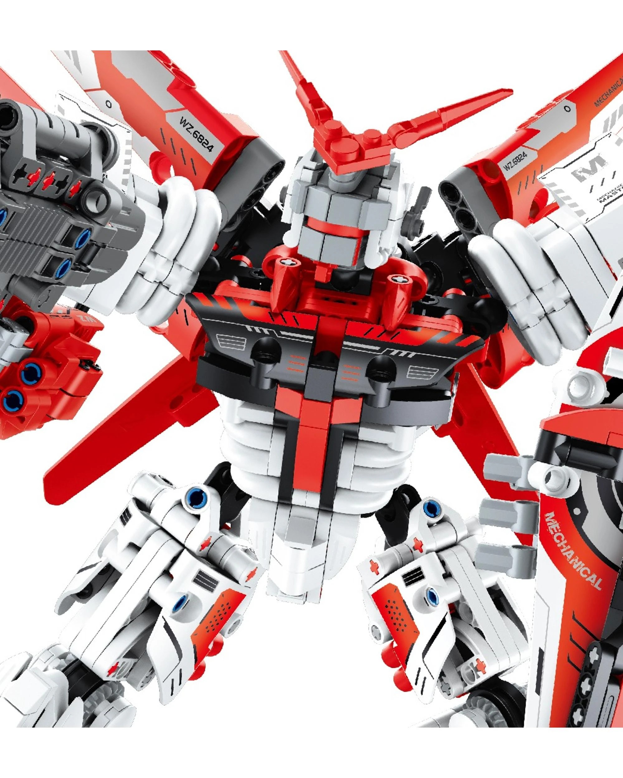 4 iM.Master Mechanical Master Mech Warrior Red 1100 Piece Model Kit - 6824 - Multi, 4 of 4