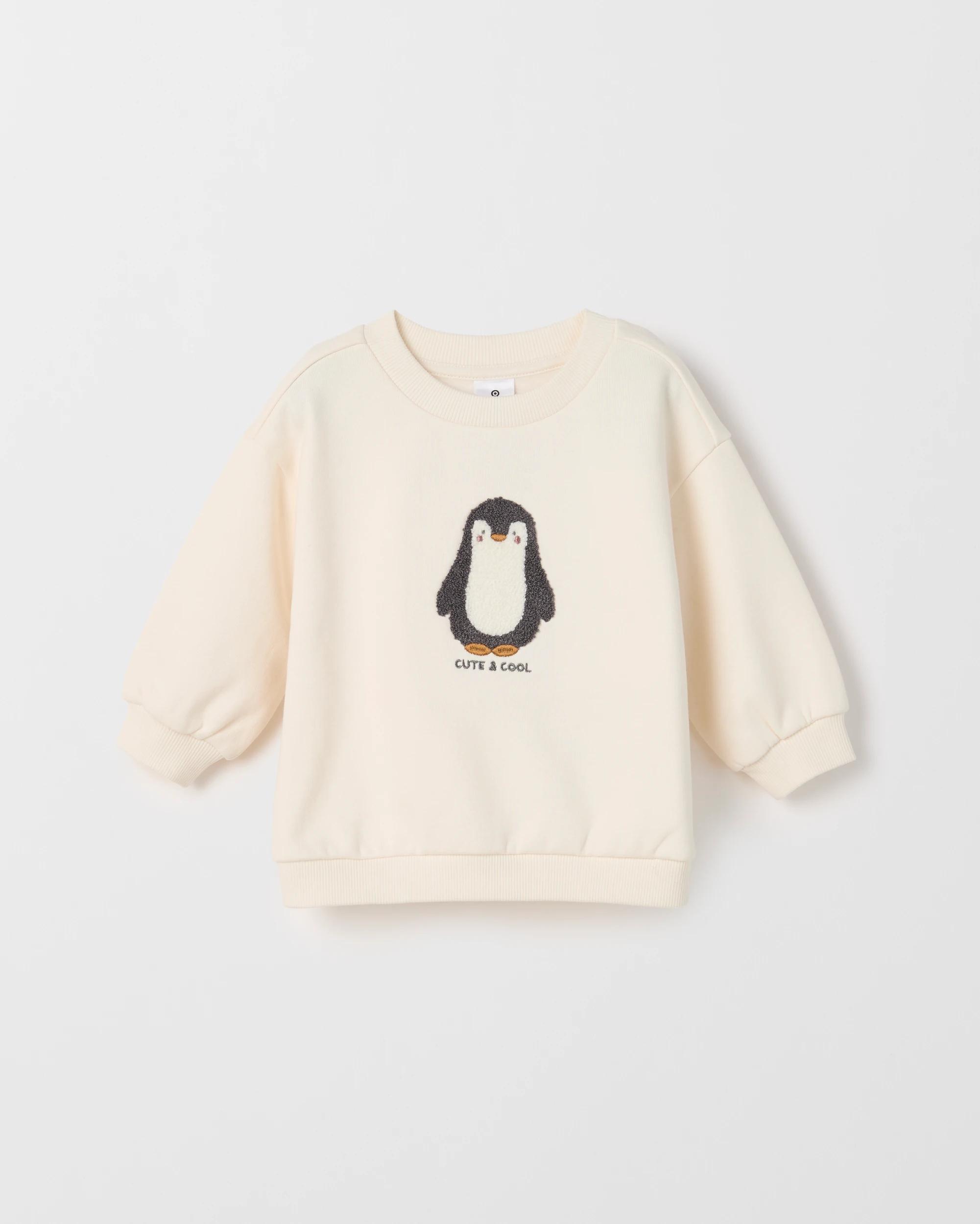 4 Target Baby Baby Organic Cotton Jumper PENGUIN GARDENIA, 4 of 5
