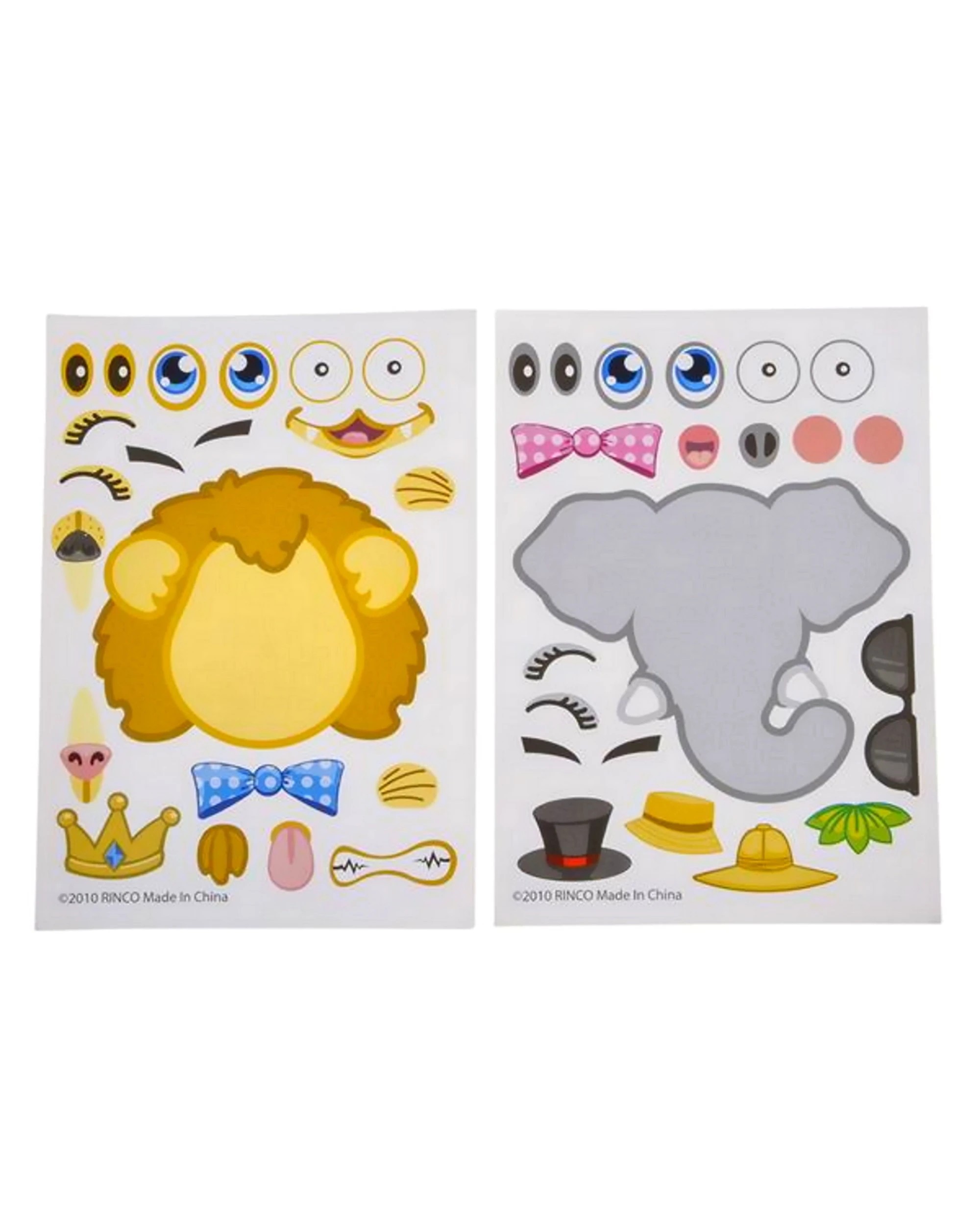 2 Partyrama Create Your Own Zoo Animal Stickers Set of 12, 2 of 4