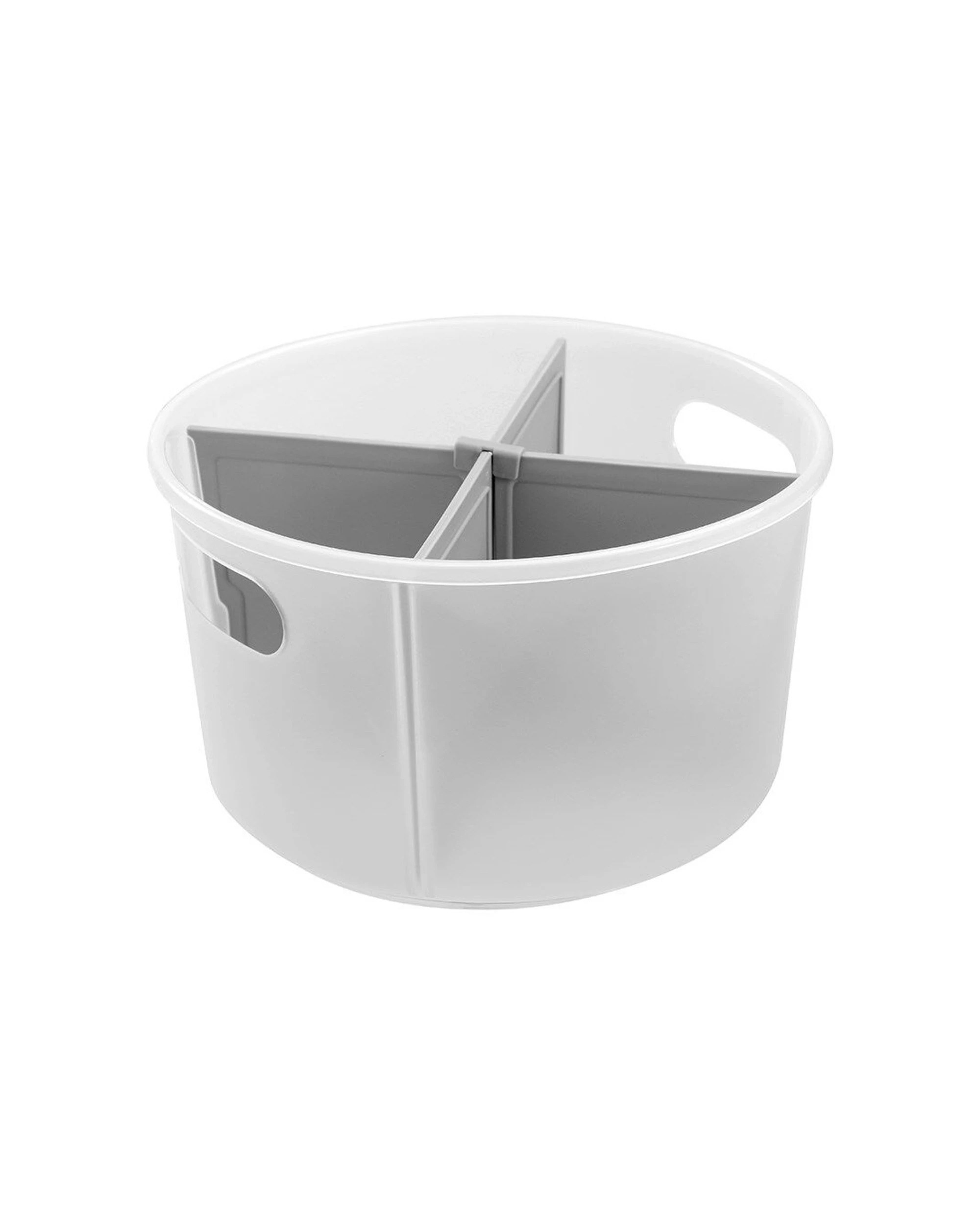 3 Boxsweden Divided Turntable Easy Carry Storage Container 28.5x18.5cm - Clear, 3 of 6