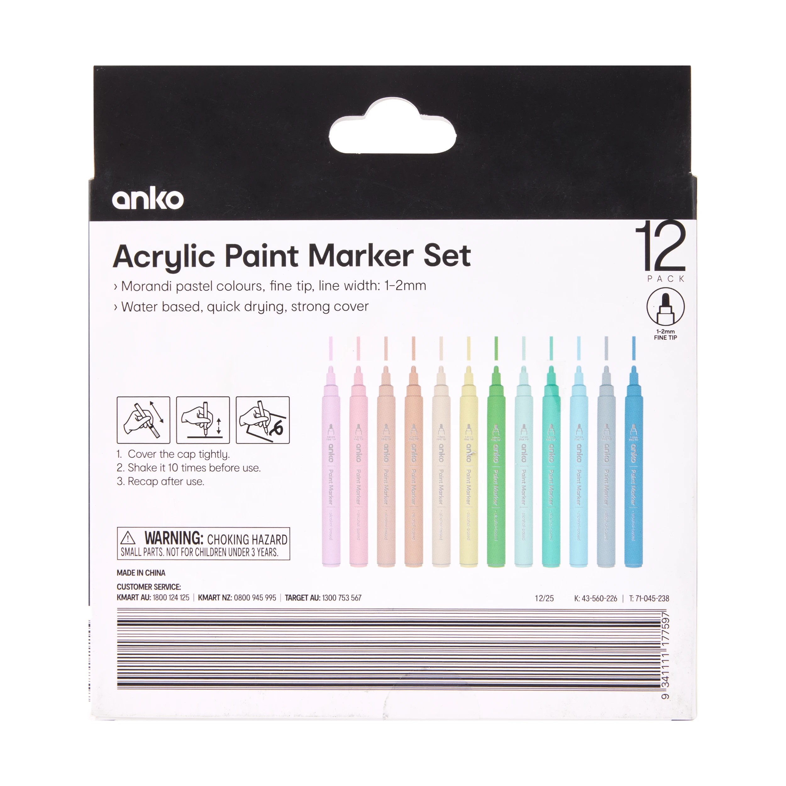 5 12 Pack Acrylic Paint Marker Set, 5 of 5