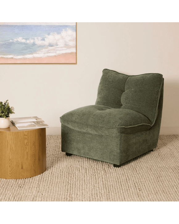 Como Chenille Lounge Chair Kmart
