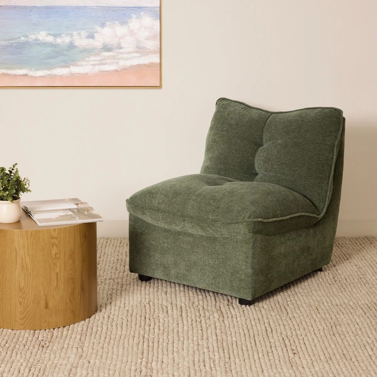 1 Como Chenille Lounge Chair, 1 of 6