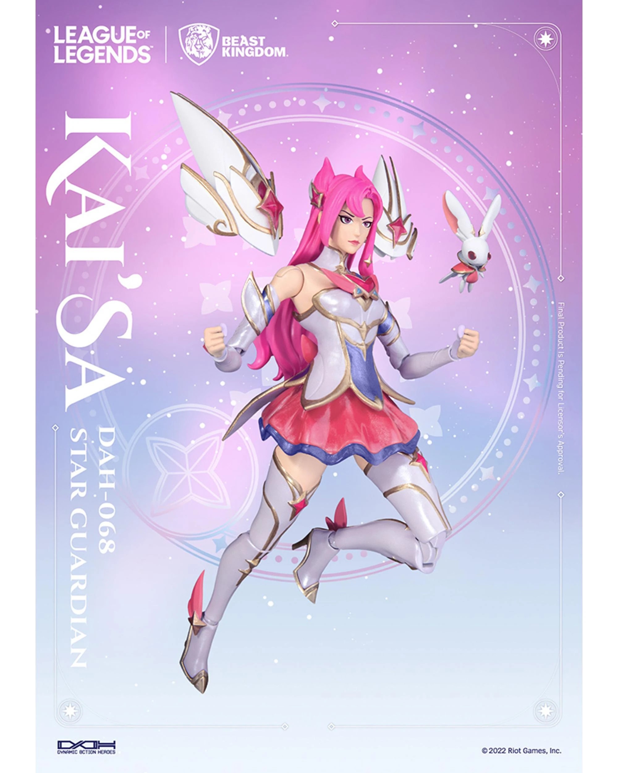2 Beast Kingdom: Dynamic Action Heroes League of Legends Star Guardian Kai'Sa 7 inch Figure, 2 of 7