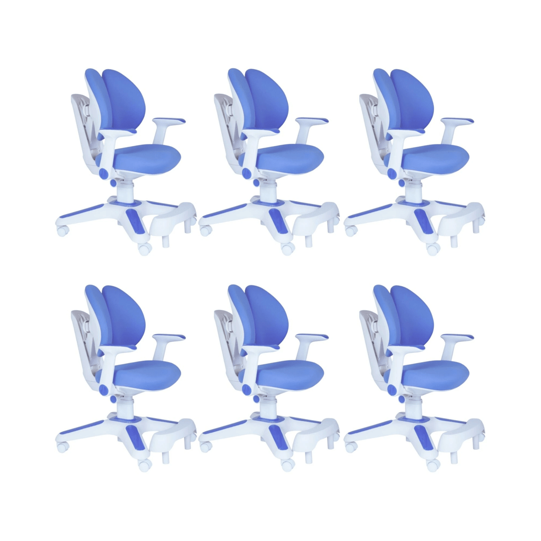 1 BR Home Ergonomic Kids Study Chair Set of 6 Height Adjustable, 1 of 10