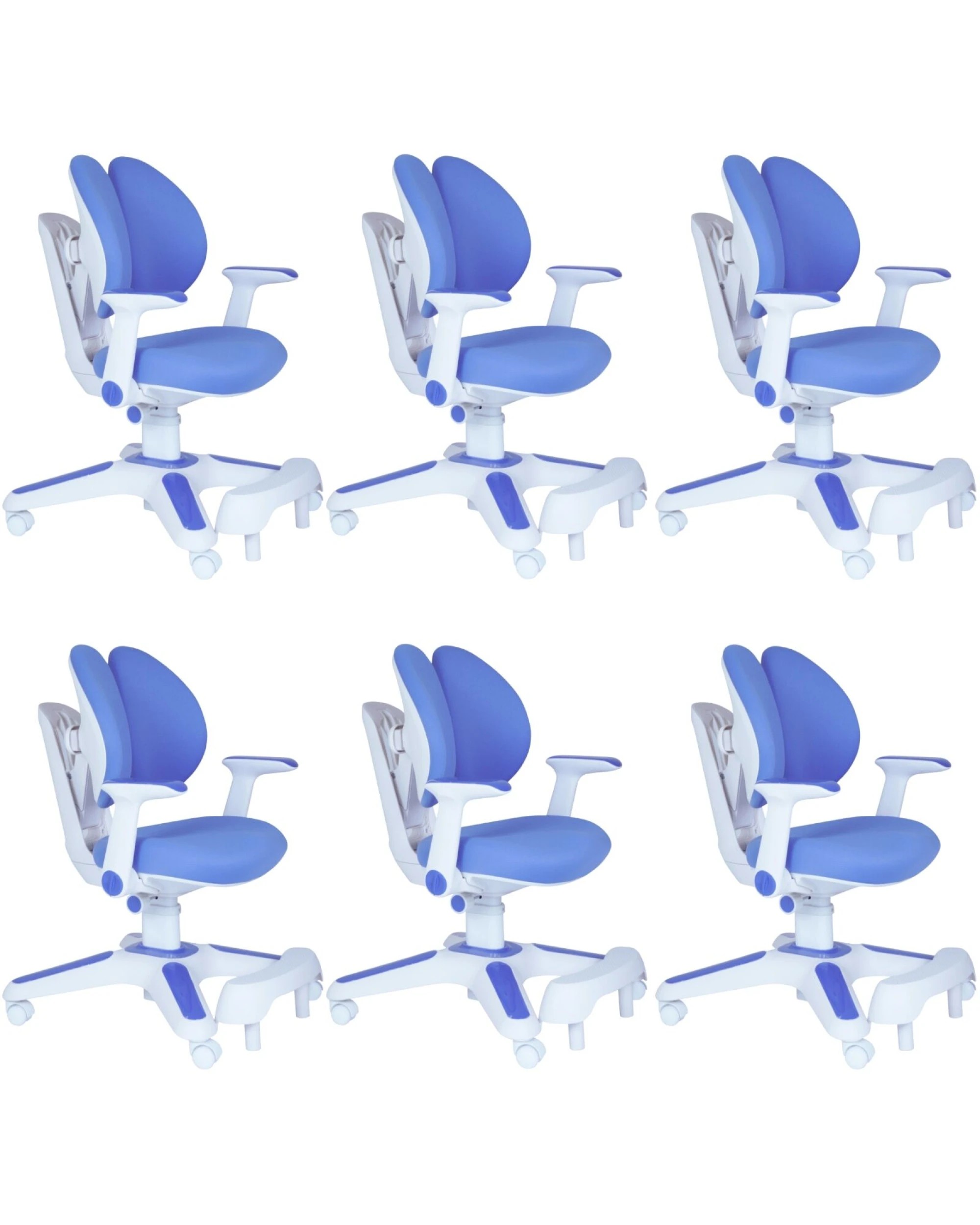 1 BR Home Ergonomic Kids Study Chair Set of 6 Height Adjustable, 1 of 10