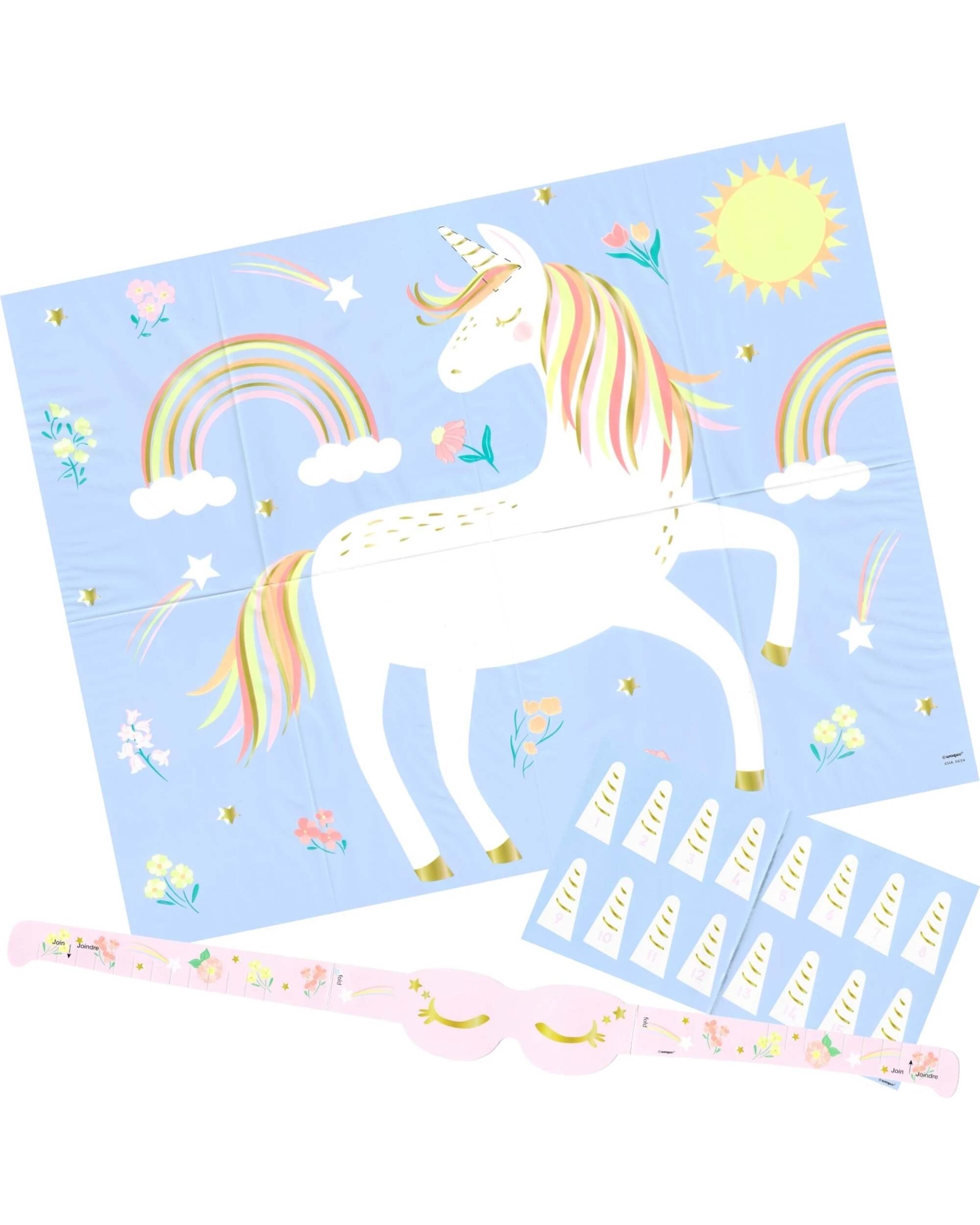 1 Unique Unicorn Pin The Horn Party Game - Multi, 1 of 4
