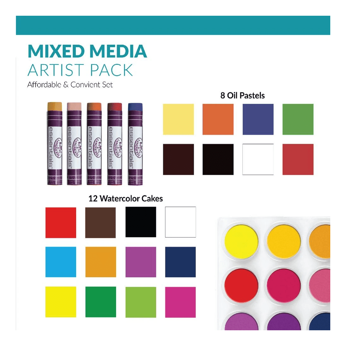 8 Royal & Langnickel Mixed Media Artist Pack 39 Piece, 8 of 8