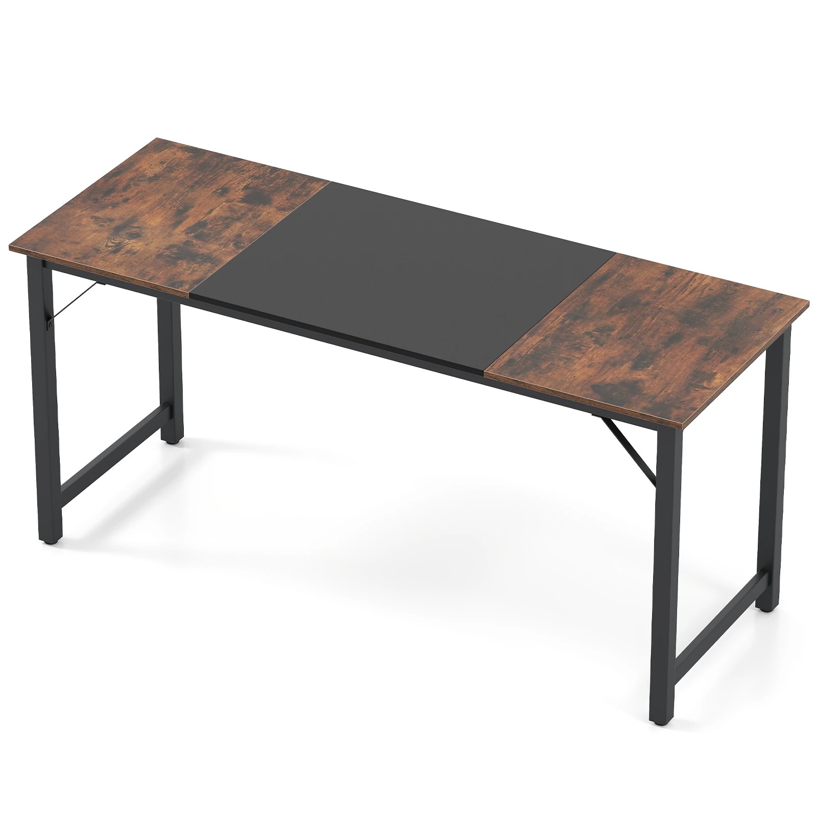 1 Costway 160cm Industrial Computer Desk Large Office Executive Desk, 1 of 7