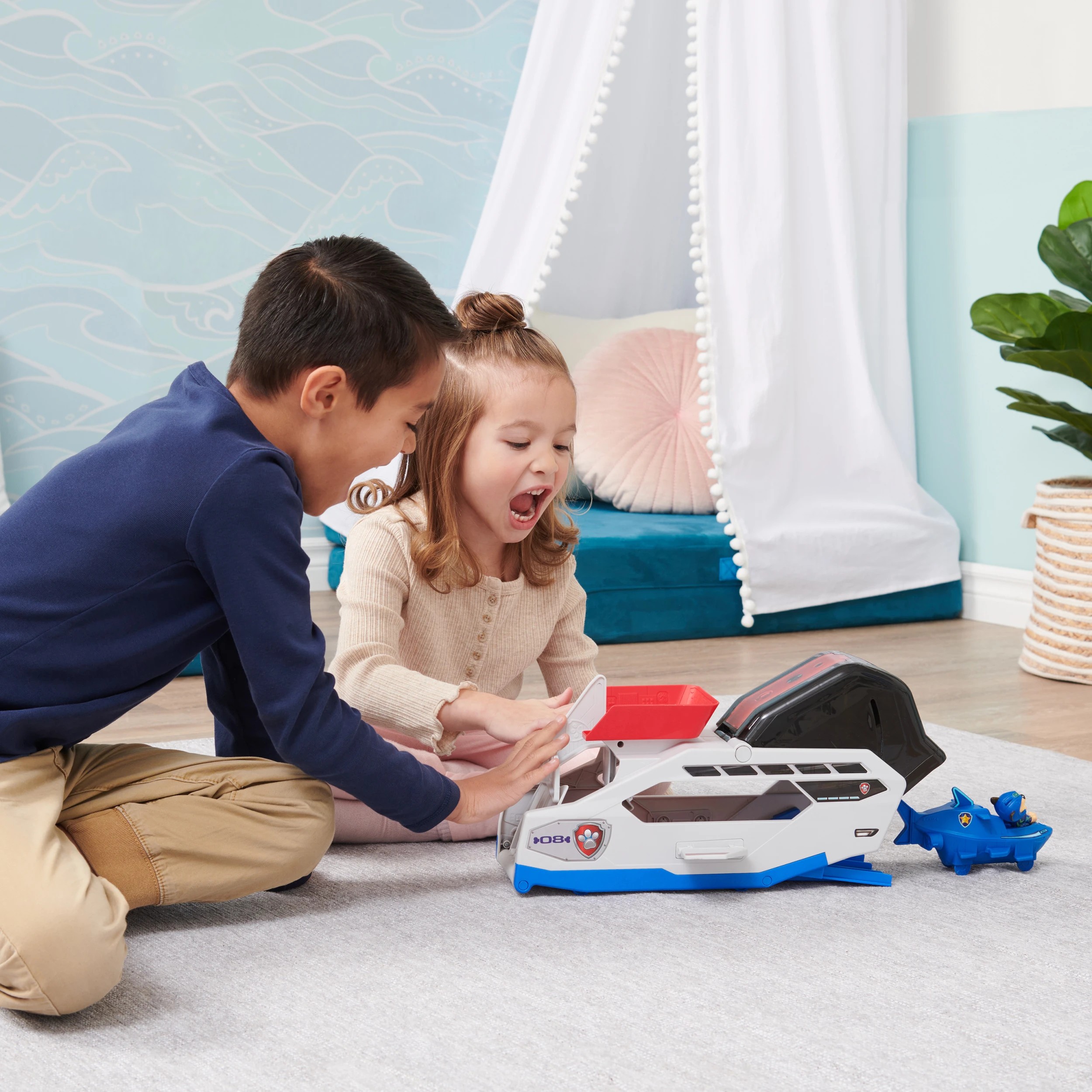 3 PAW Patrol Aqua Pups Whale Patroller Team Vehicle, 3 of 7