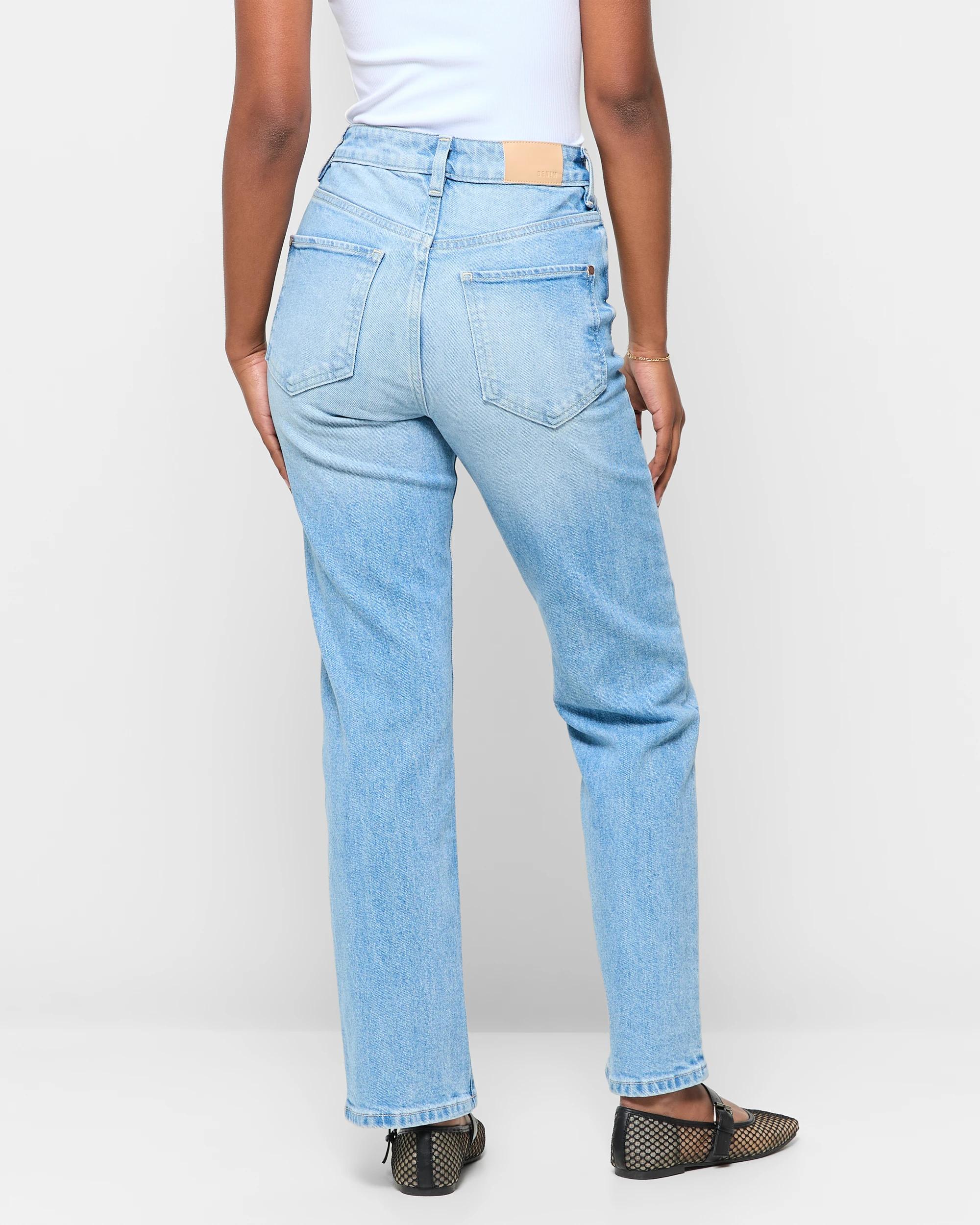 4 Target Petites Full Length Straight Cut Denim Jeans - Bella OLD SCHOOL BLUE, 4 of 5