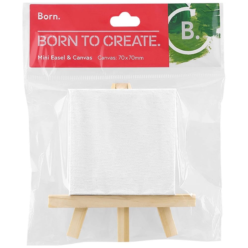 3 Born Mini Easel and Canvas White, 3 of 4