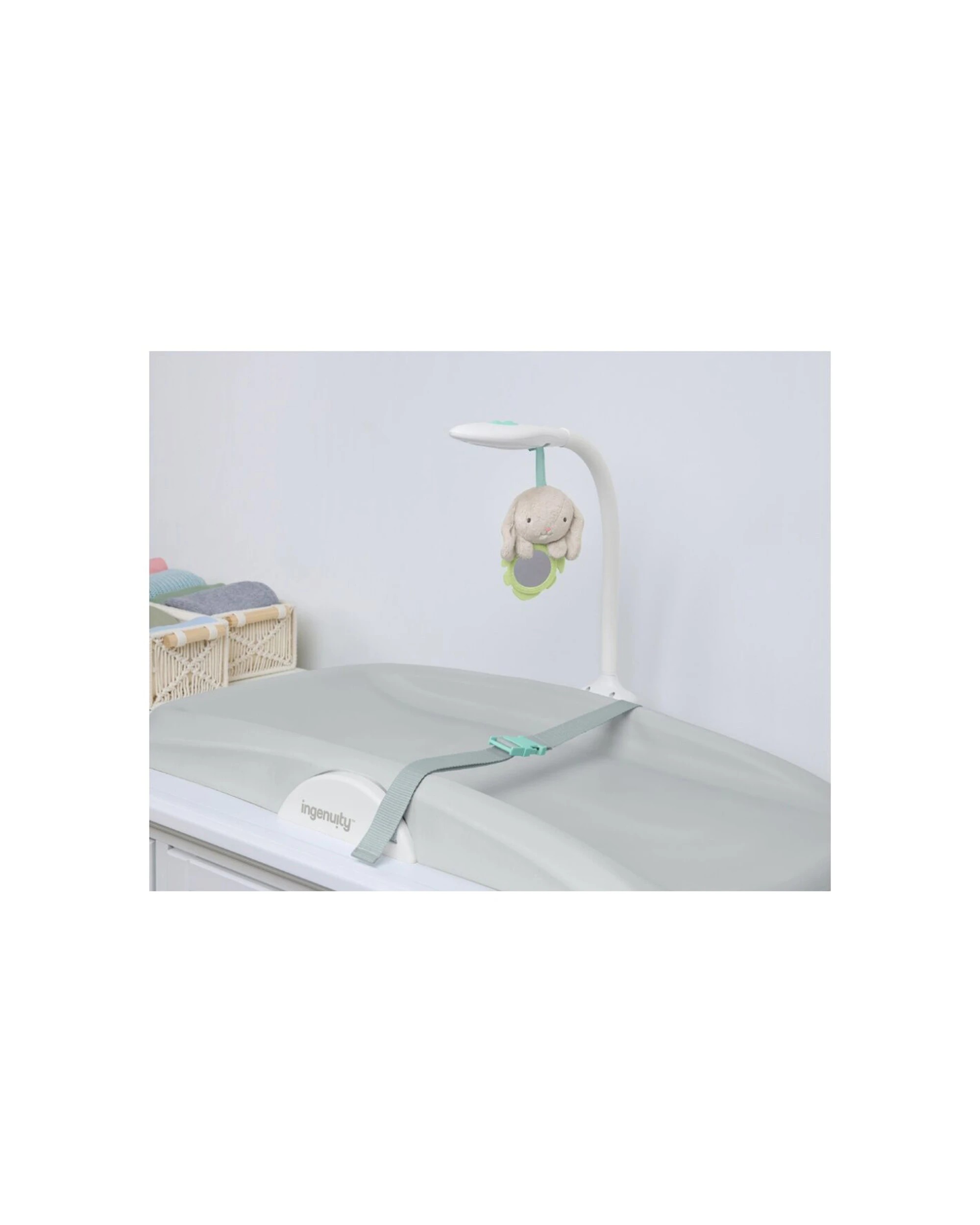 7 Ingenuity Portable Day And Night Sylvi Baby Nappy Changing Pad Mat 0-24 Months - White, 7 of 9