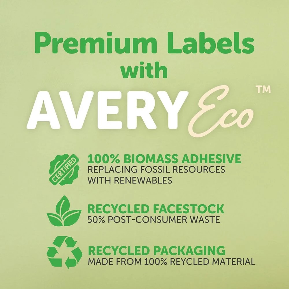 4 Avery Premium White Shipping Labels AveryEco 4UP 100 Sheets, 4 of 8