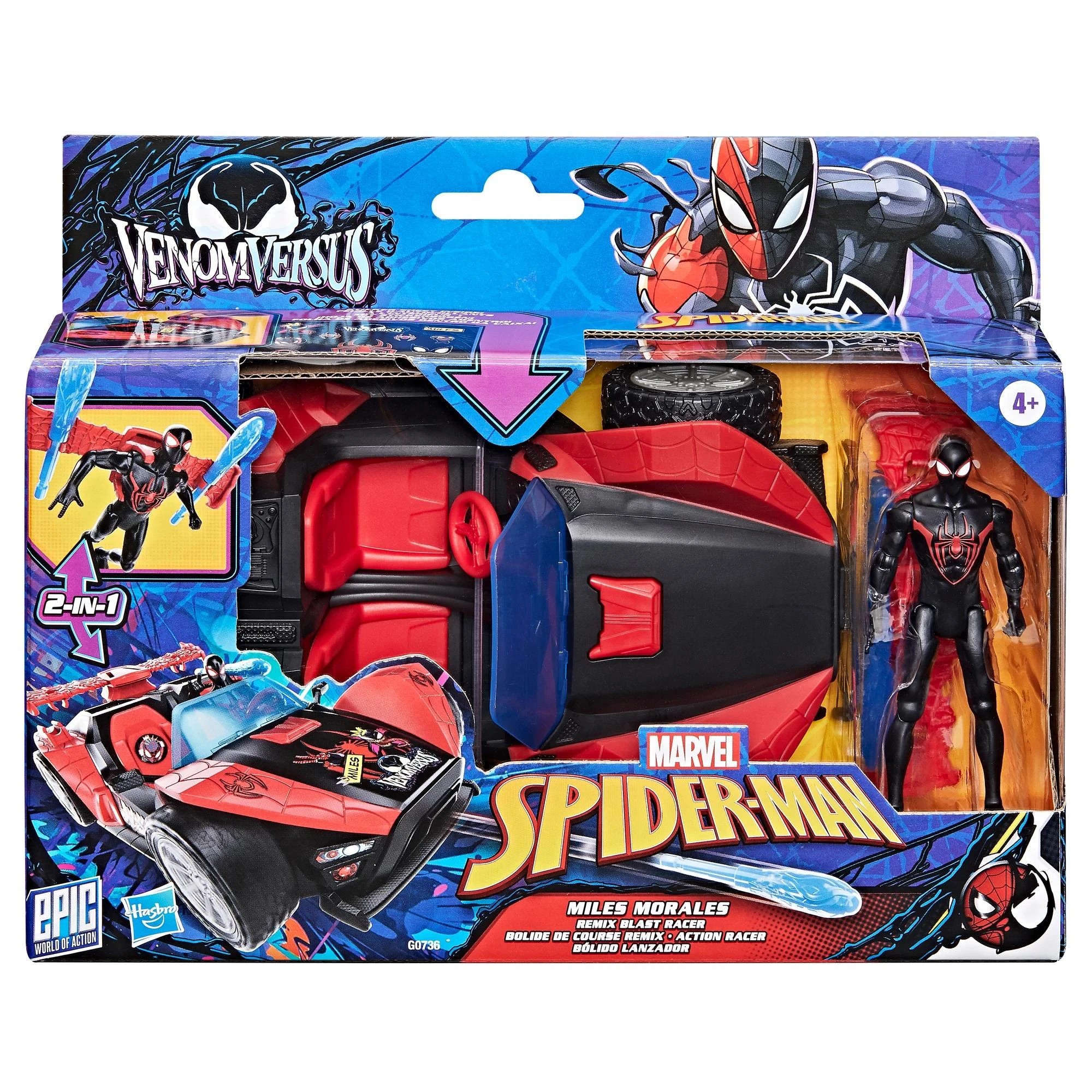 1 Marvel Spider-Man 4in. Spider Mobile & Miles Morales - Multi, 1 of 3
