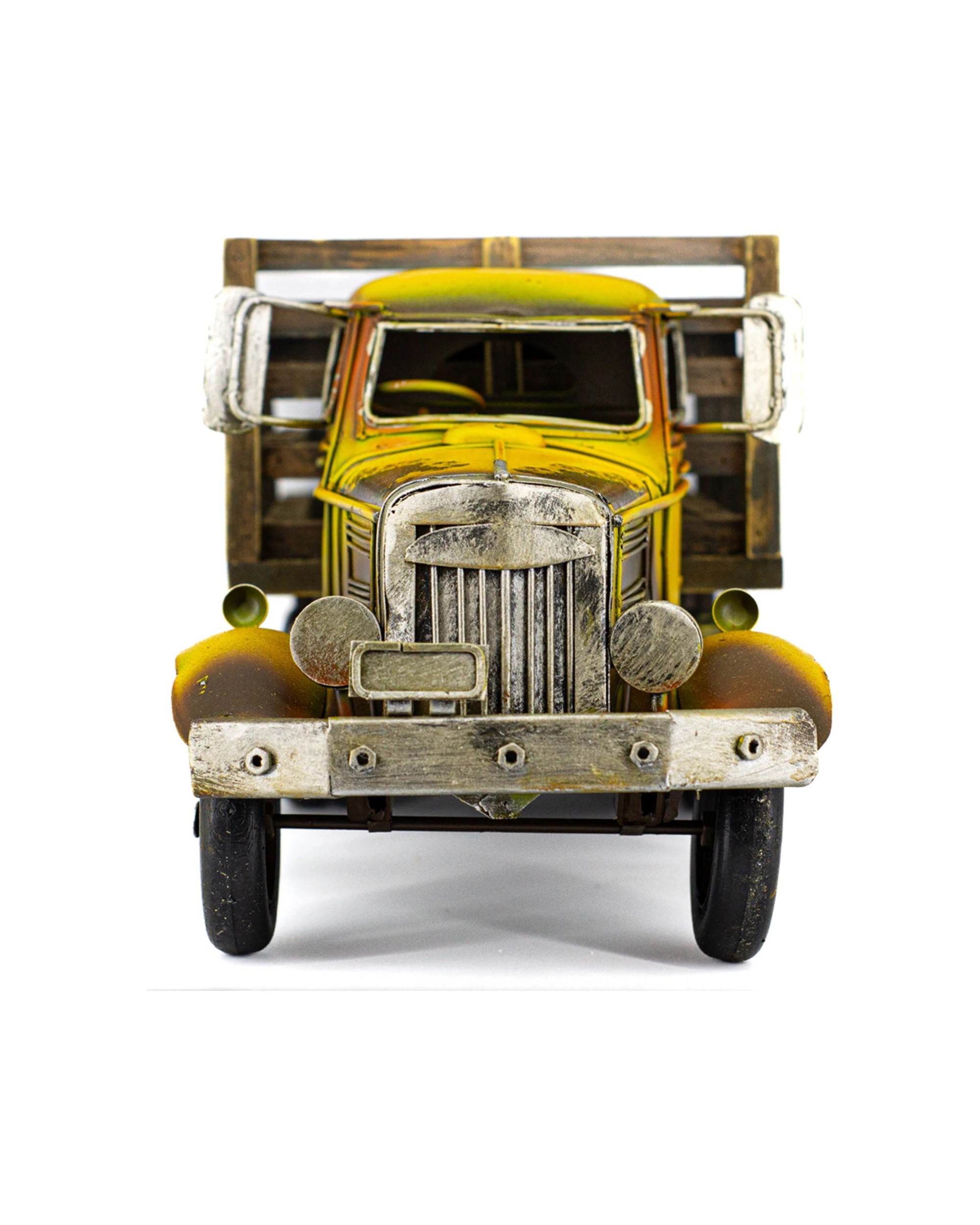 2 Boyle Metal Collectable Rustic Farm Truck Ornament Home Decor - Yellow, 2 of 4