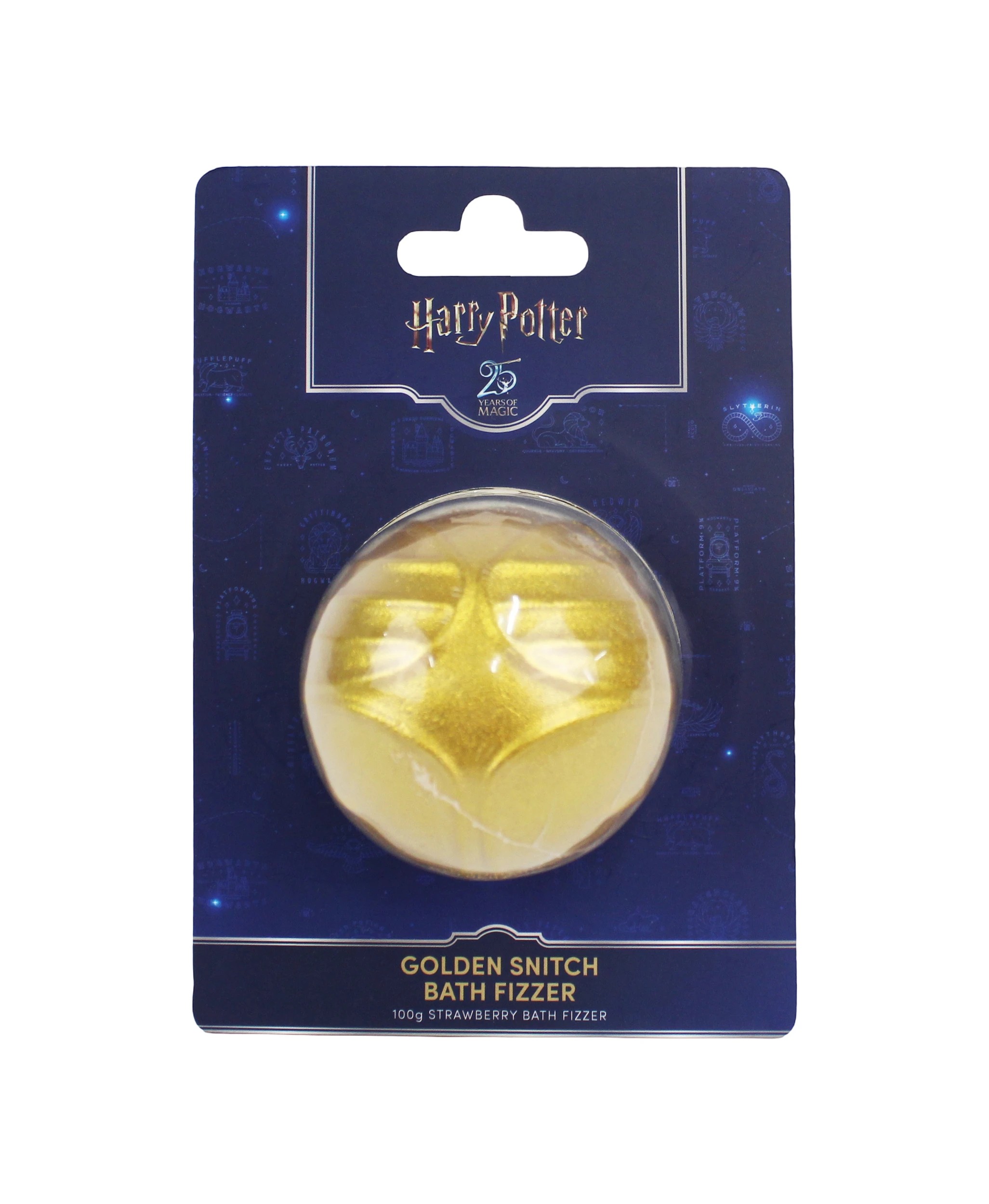 1 Harry Potter 3D Golden Snitch Bath Fizzer 100g - Strawberry Scented, 1 of 4