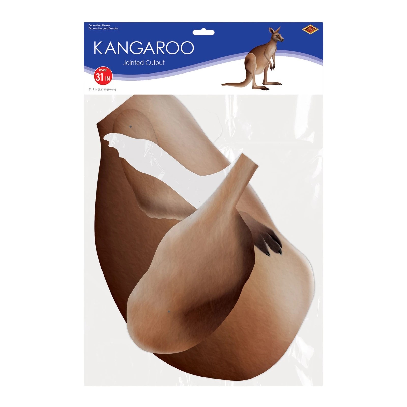 3 Beistle Kangaroo Jointed Cutout Wall Decoration, 3 of 3