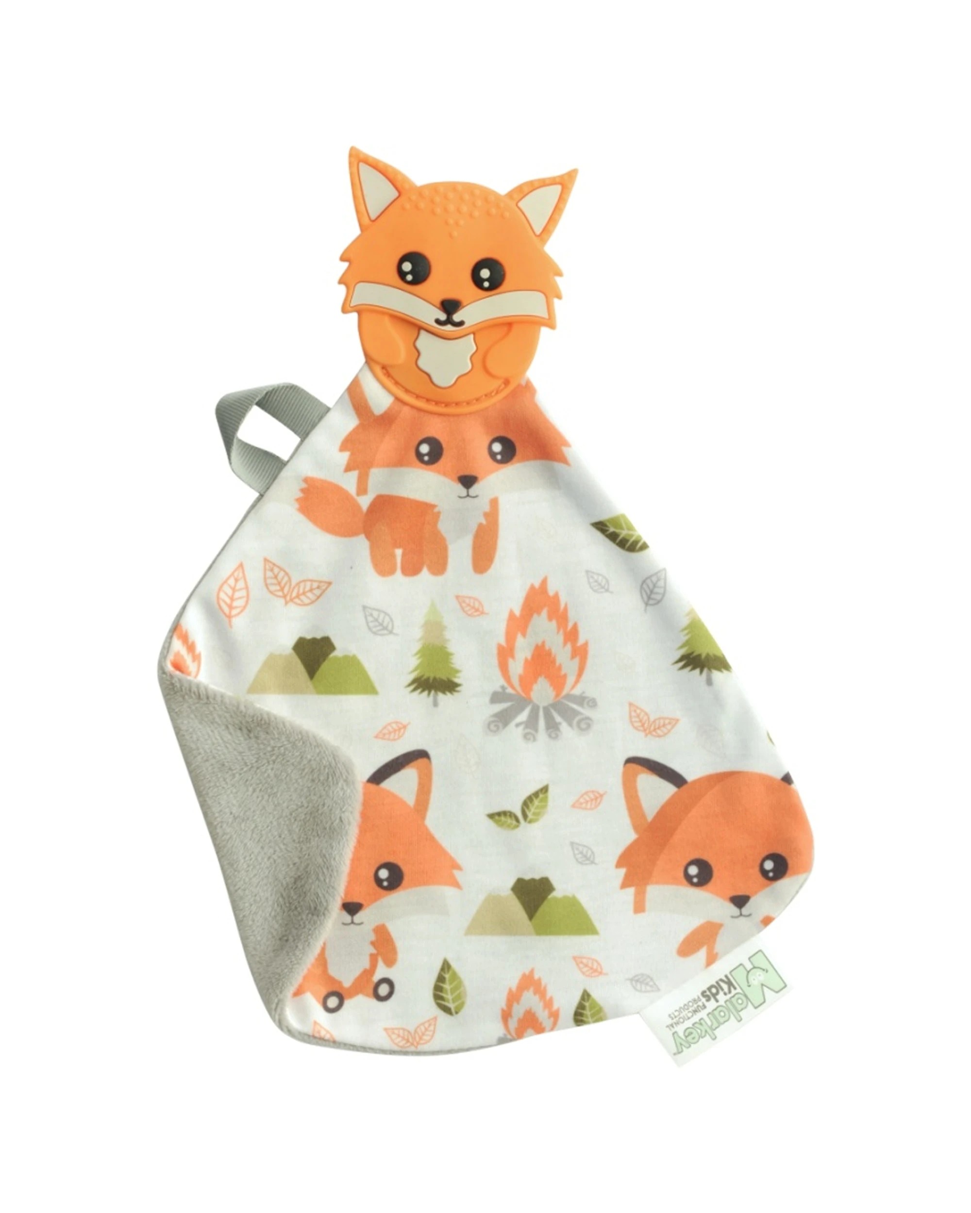 1 Malarkey Kids Munch-It Blanket Teething Baby Toy Friendly Fox Design - Multi, 1 of 4
