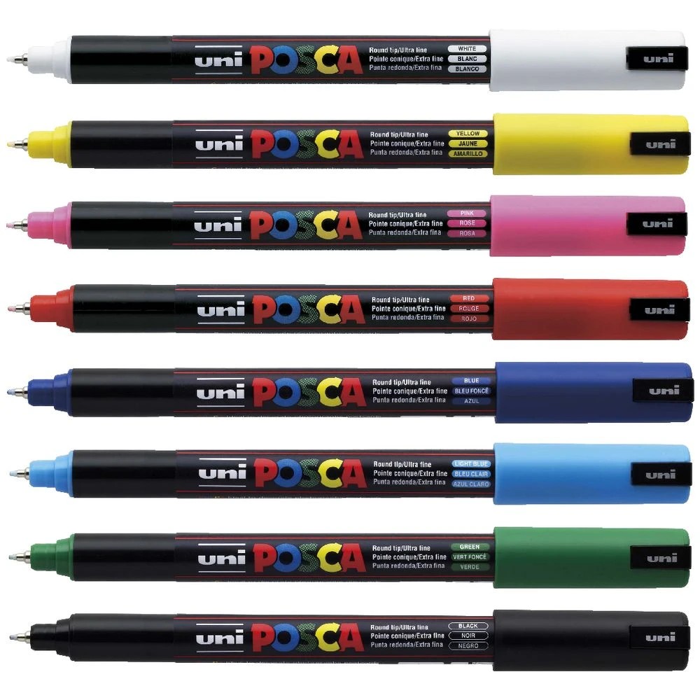 3 POSCA PC1MR Paint Markers Assorted 8 Pack, 3 of 7