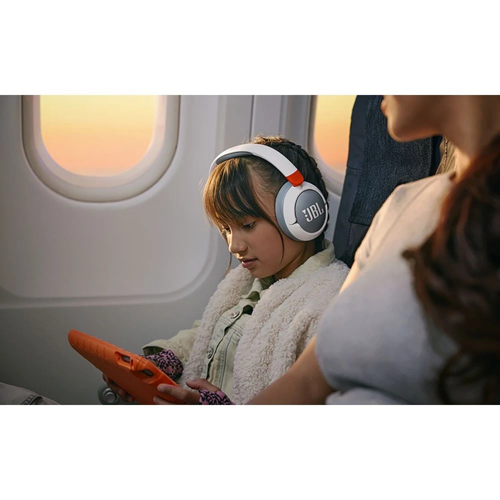 7 JBL JR470 Kids Bluetooth Noise Cancelling Headphones White, 7 of 10