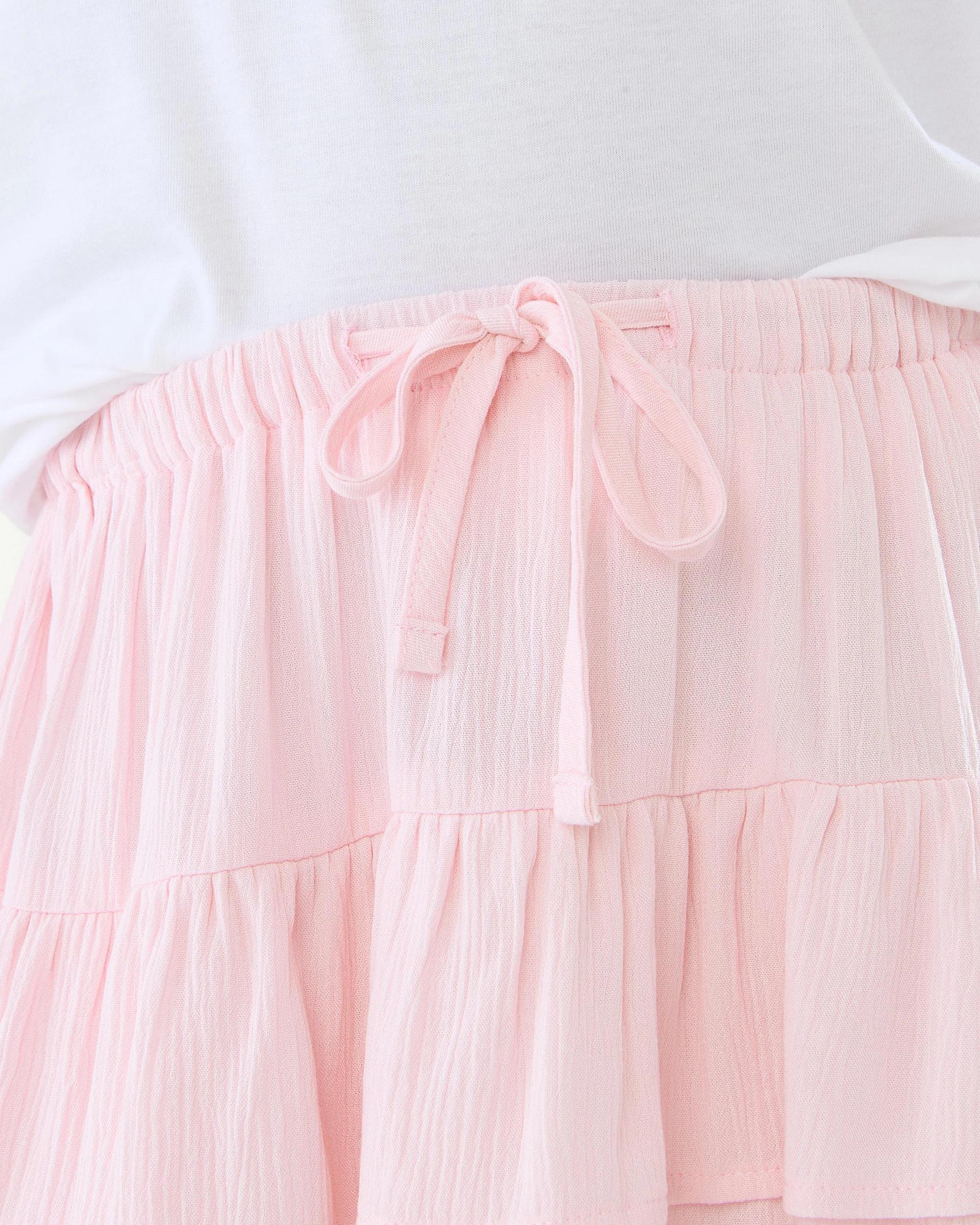 4 Crinkle Tiered Rara Skort Bllet Pink, 4 of 6