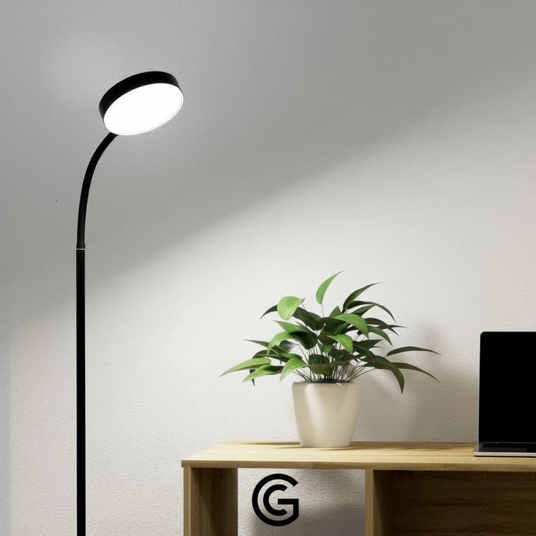 6 Artiss Led Floor Lamp Remote Adjustable Light Stand Home Living Room Reading Led Lighting Reading Light Dimmable - Black, 6 of 7