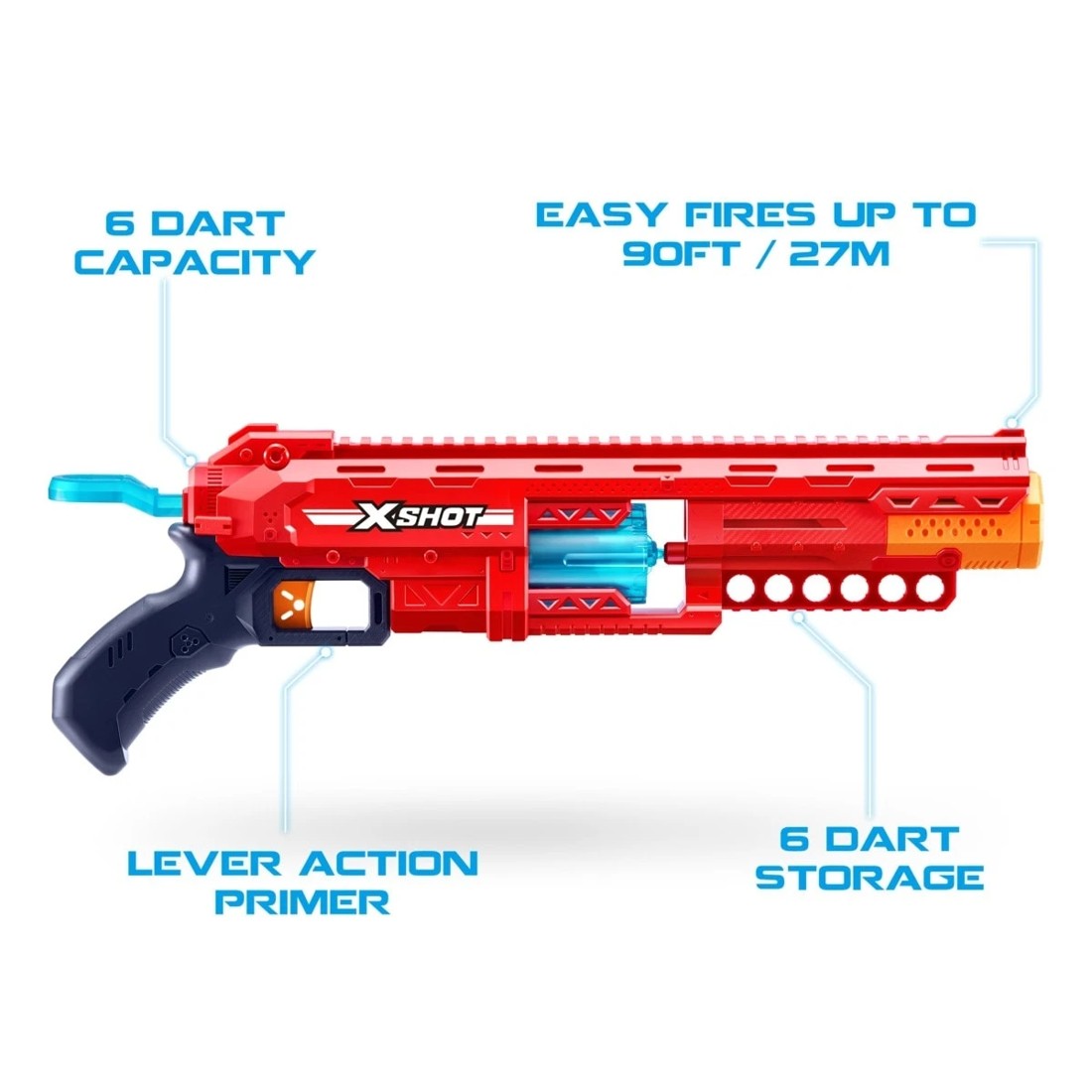 4 Zuru X-Shot Excel Caliber Dart Blaster, 4 of 9