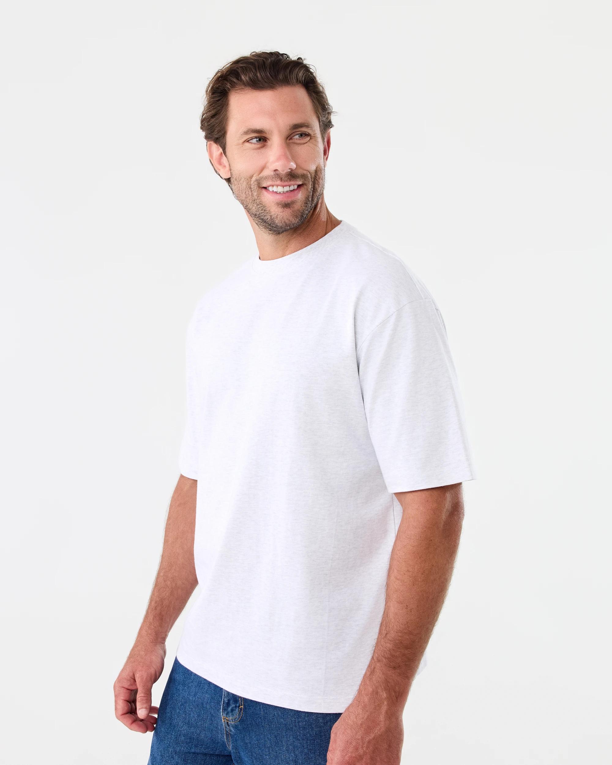 2 Oversized Heavyweight T-shirt Ice Marle, 2 of 5