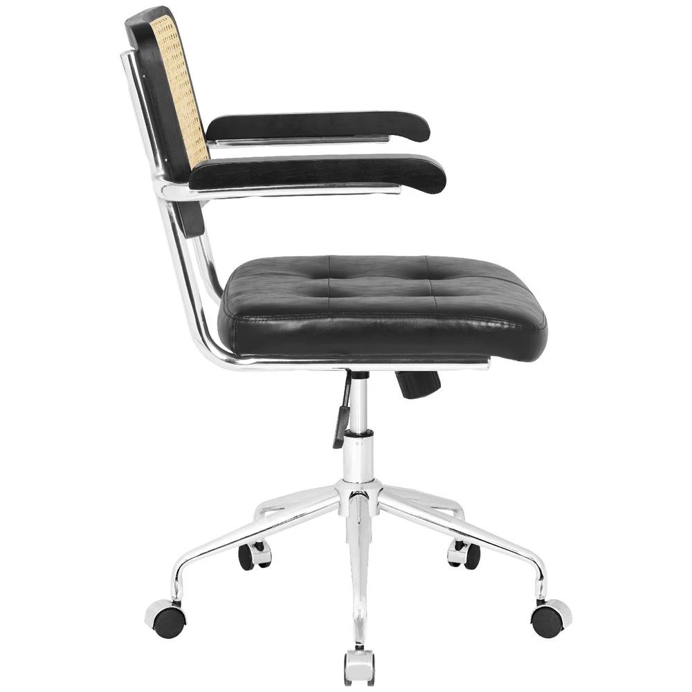 2 Otto Nusa Rattan Chair Black Ergonomic Chairs and Desk Chairs, 2 of 10