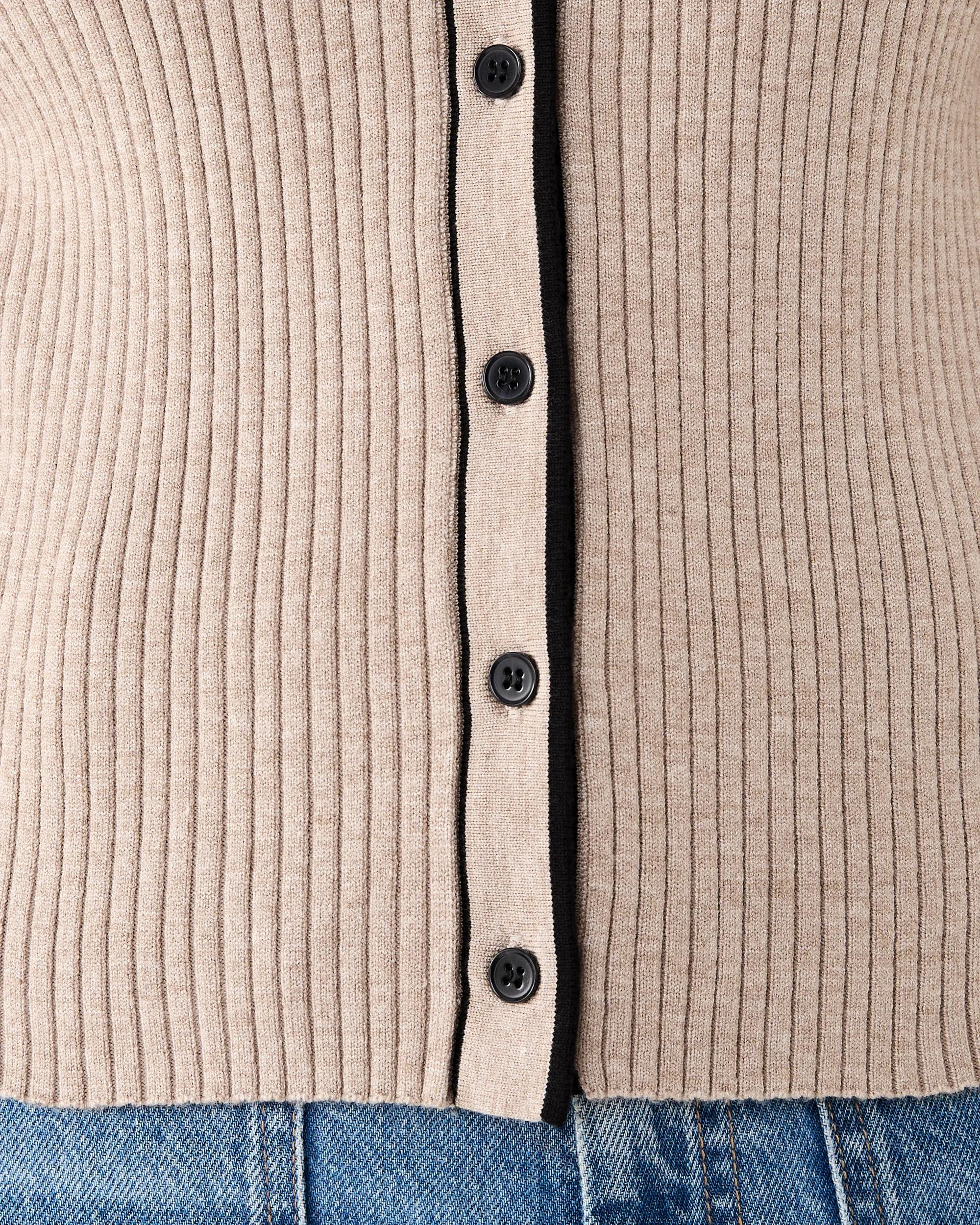 6 Long Sleeve Tipped Polo Top Bge Otml, 6 of 7