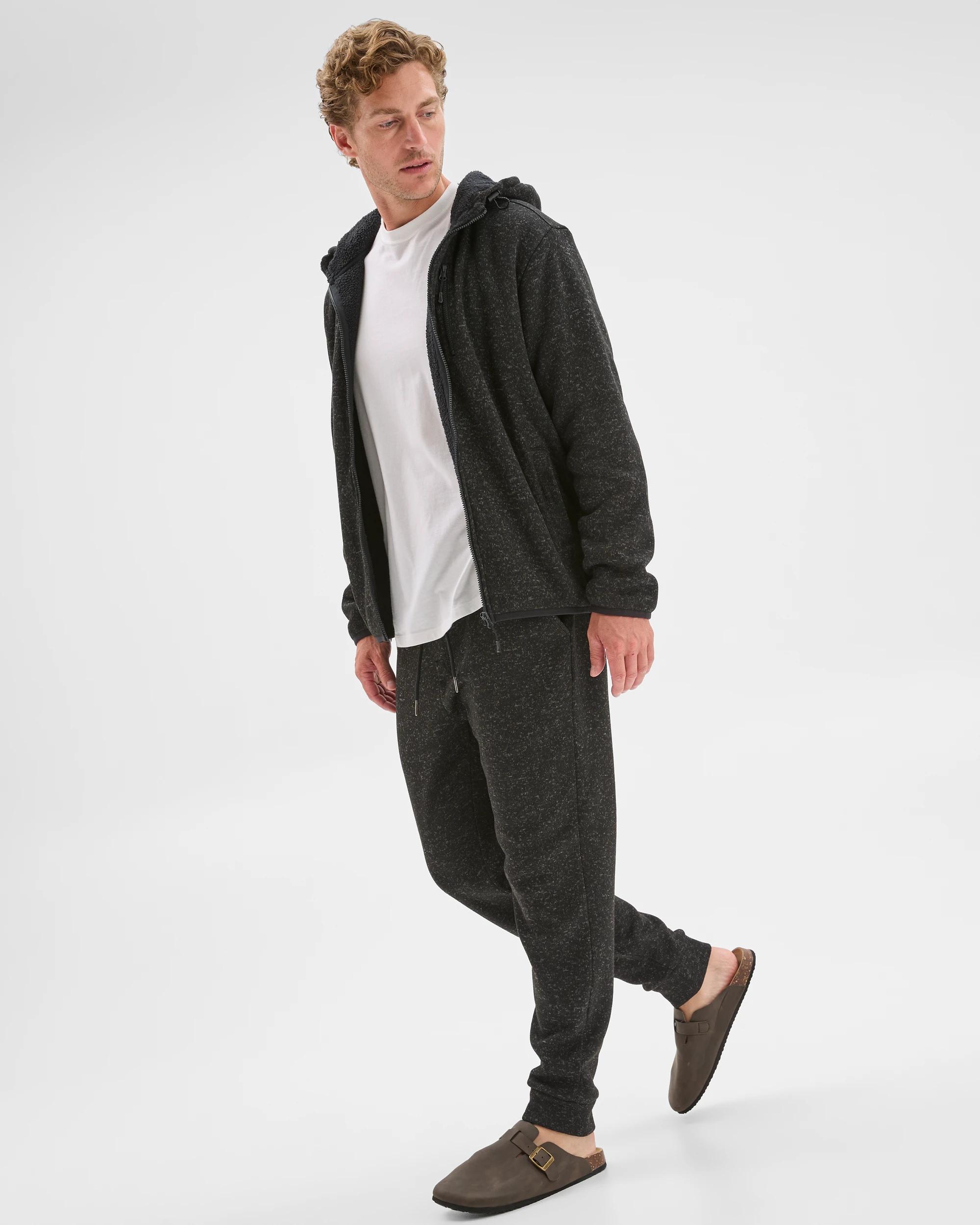 4 Target Man Cuffed Full Length Trackpants BLACK MARLE, 4 of 6