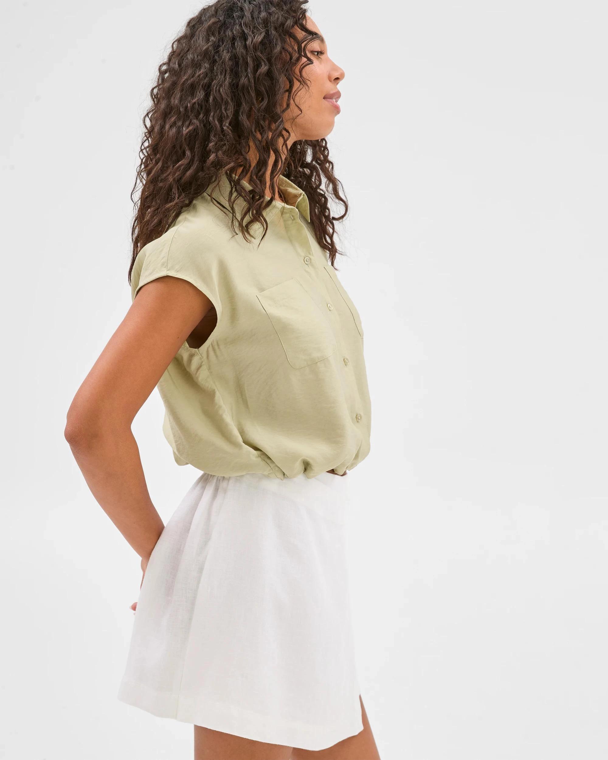 6 Target Elastic Hem Shirt ALOE, 6 of 7