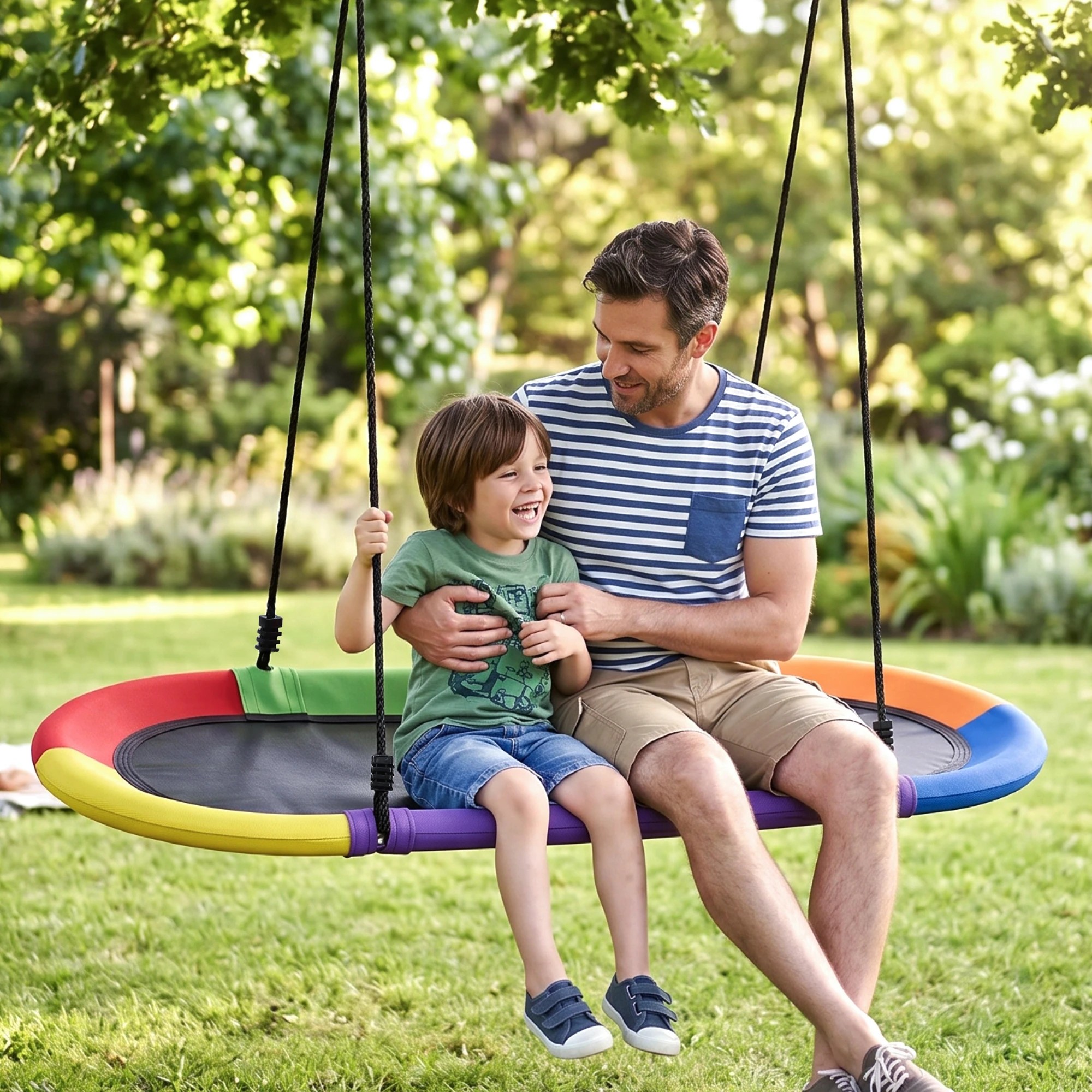 5 Gardeon Tree Swing Hammock 150cm for Backyard Porch Outside Playground - Multi, 5 of 9