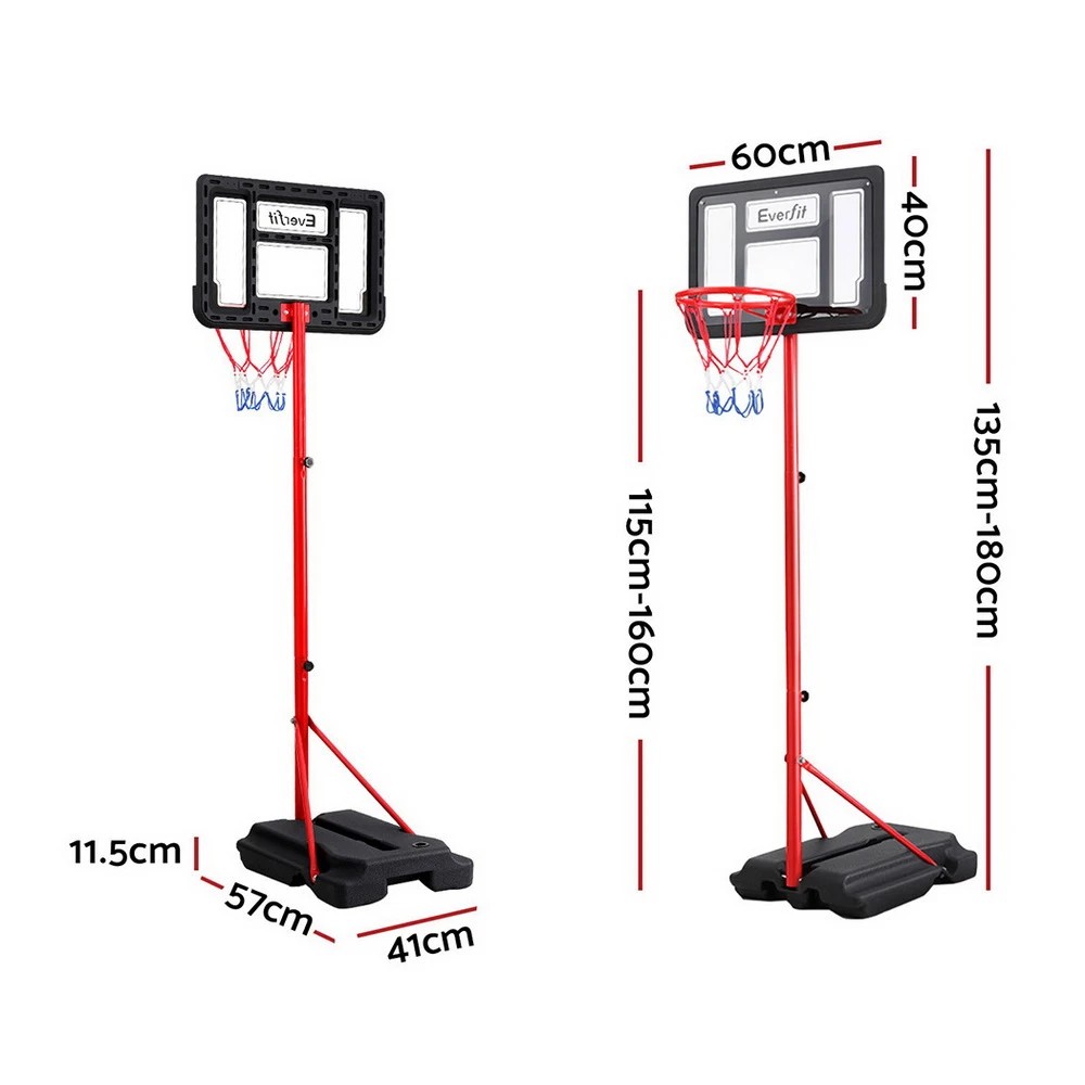 2 Everfit 1.6M Kids Basketball Hoop Stand System Portable - Multi, 2 of 7
