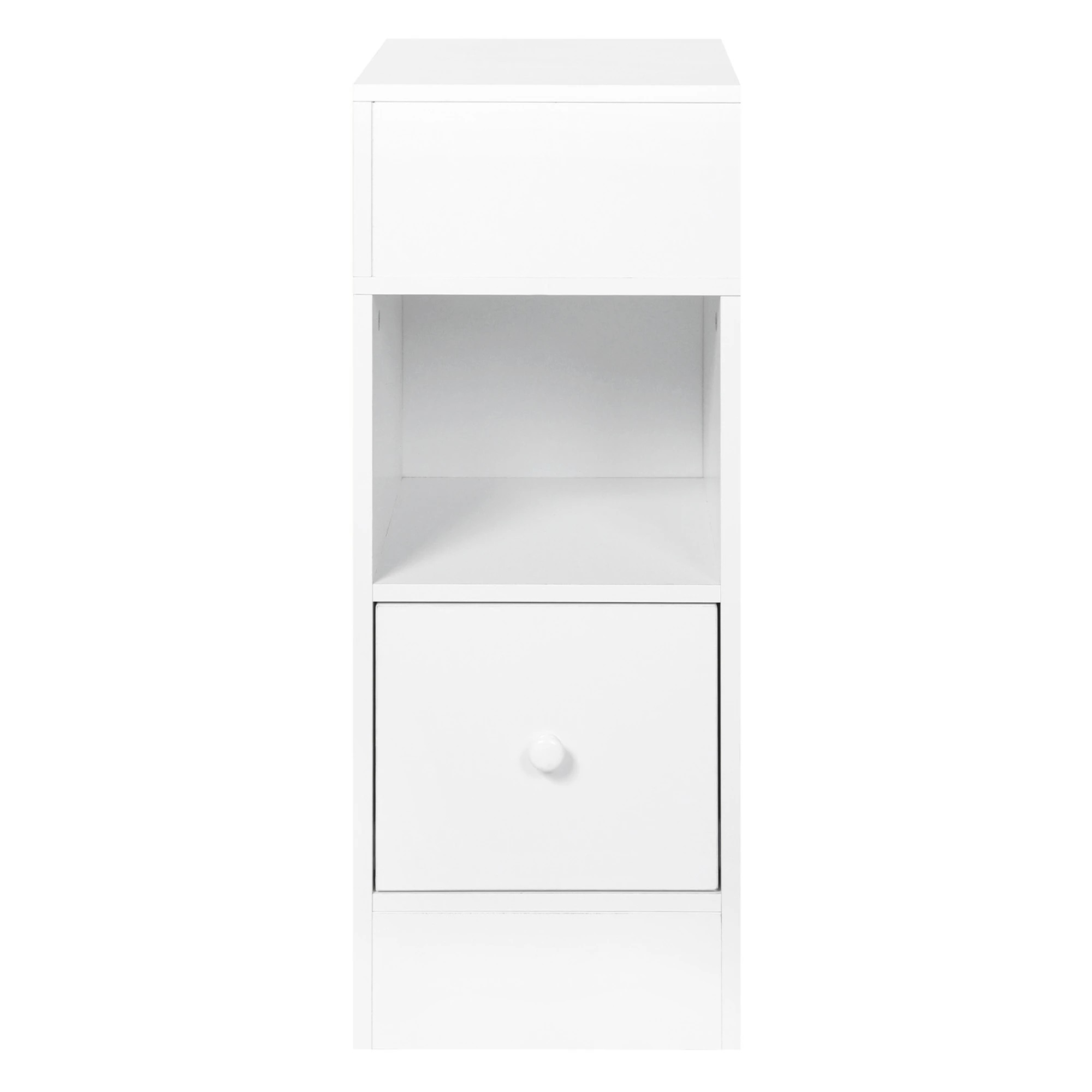 2 Levede Slim Bedside Table Nightstand Side End Table Storage Bedroom Cabinet - White, 2 of 9