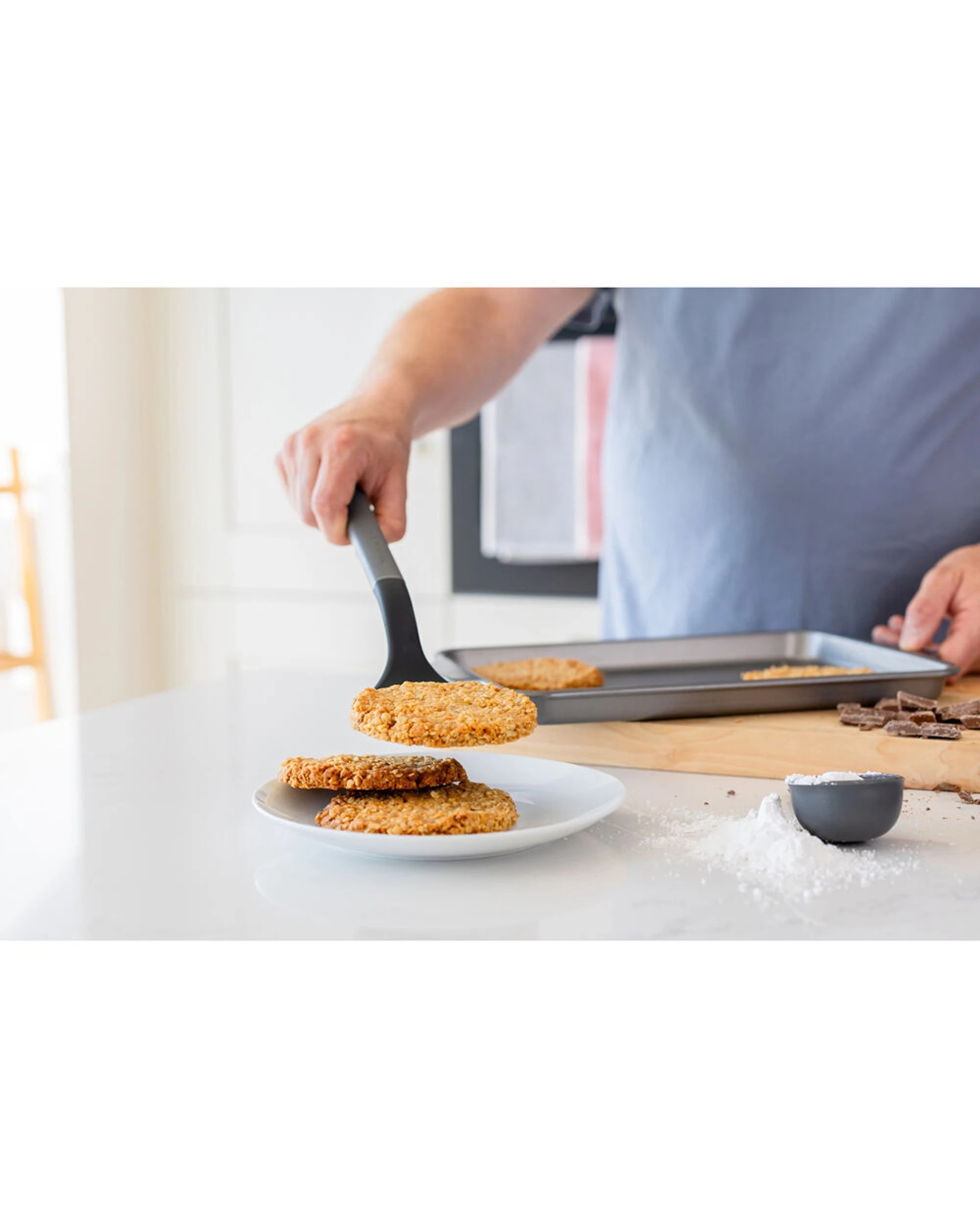 5 KitchenAid Classic Solid Nylon Turner 2PK Heat Resistant Ergonomic Handle - Charcoal, 5 of 6