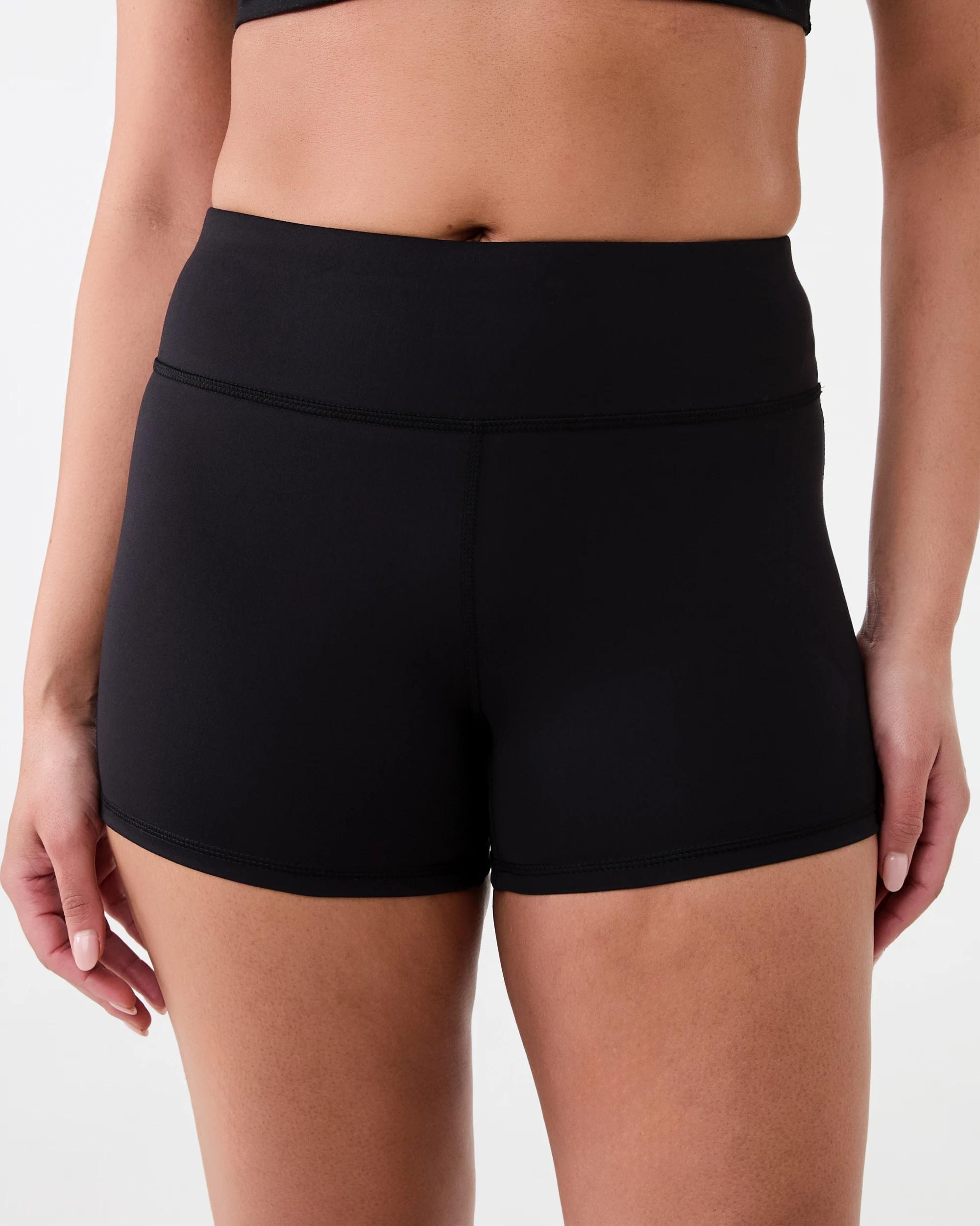 1 Active Womens Micro Bike Shorts BLACK, 1 of 6
